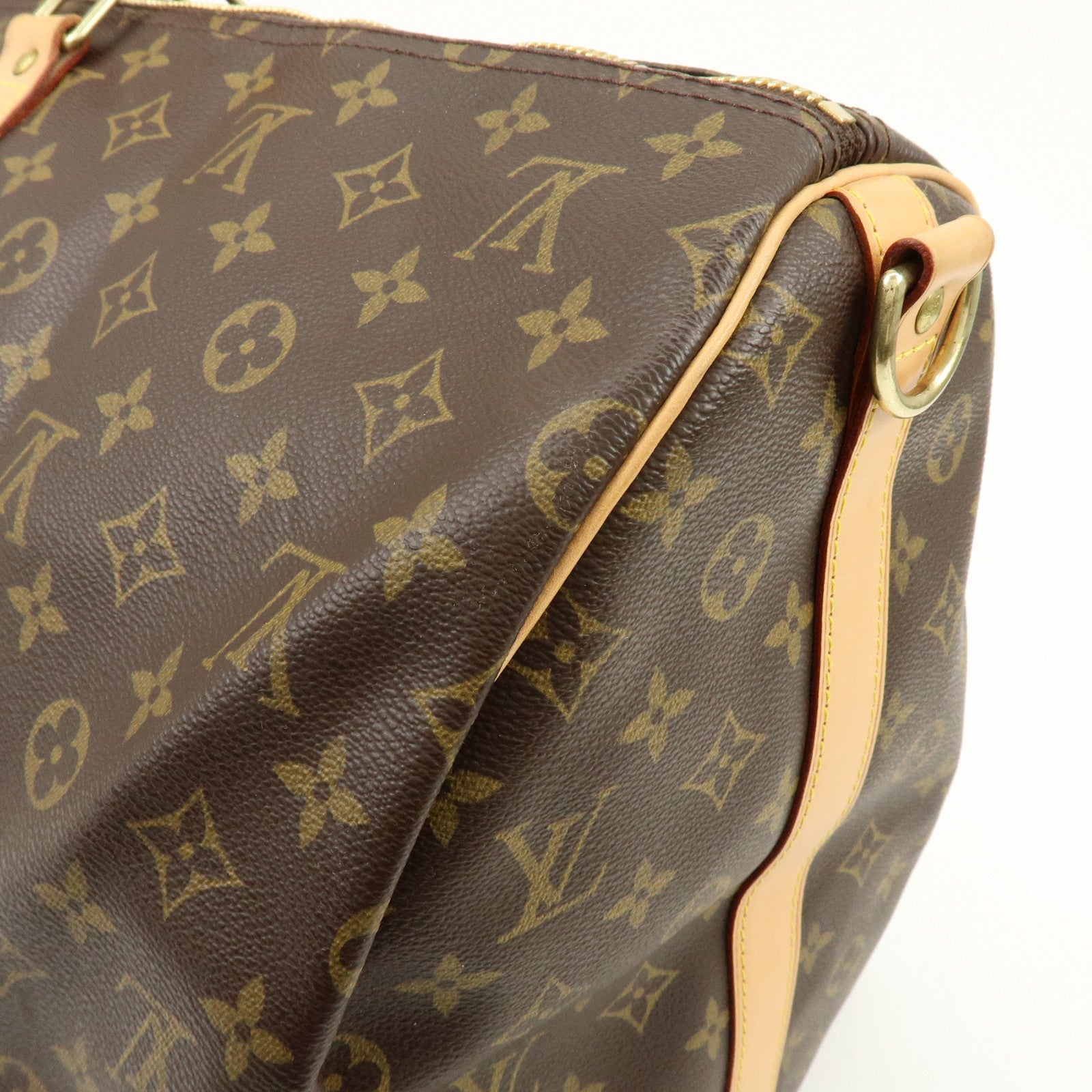 Louis Vuitton Monogram Keep All Bandouliere 55 Boston Bag M41414