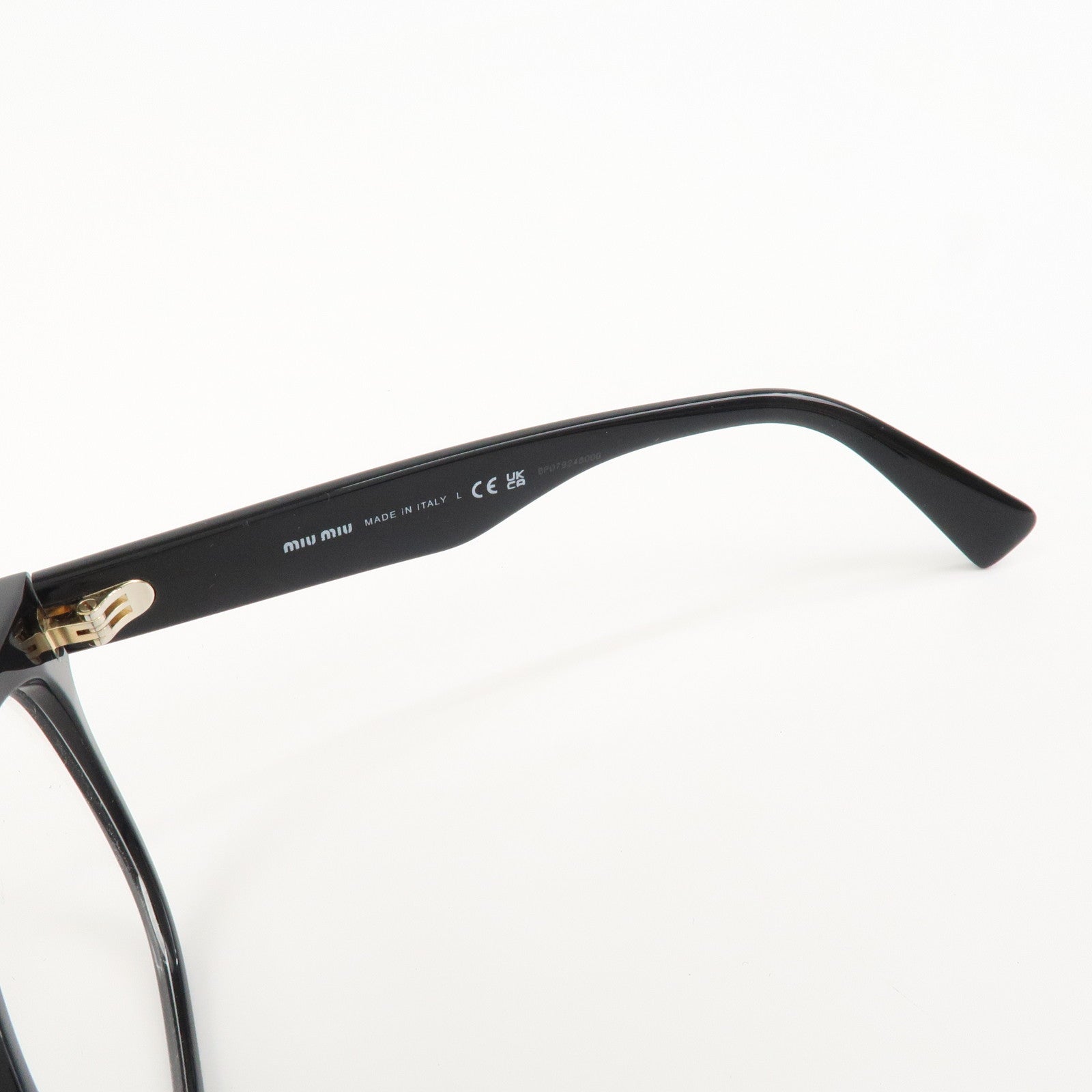 MIU MIU Plastic Sunglasses VMU 02V 54□19 1AB-101 145 Black