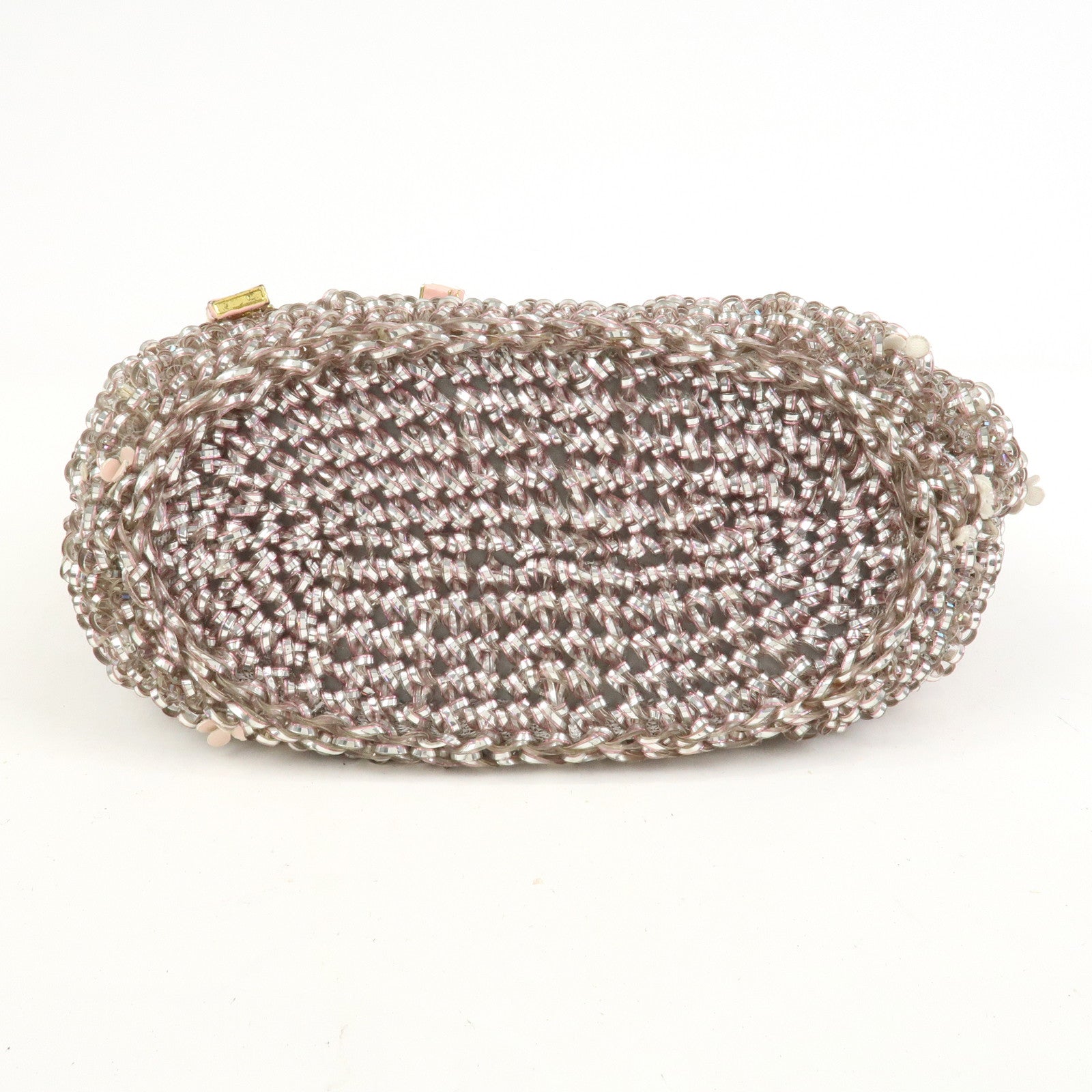 ANTEPRIMA Wire Bag PVC Leather Hand Bag Sweets Motif Clear Pink