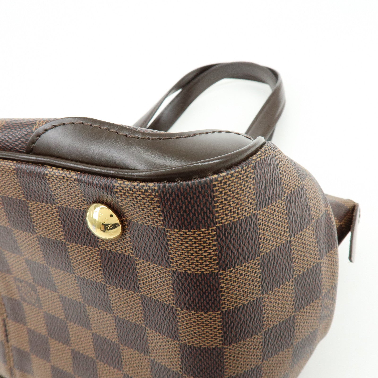 Louis Vuitton Damier Ebene Verona PM Hand Bag Brown