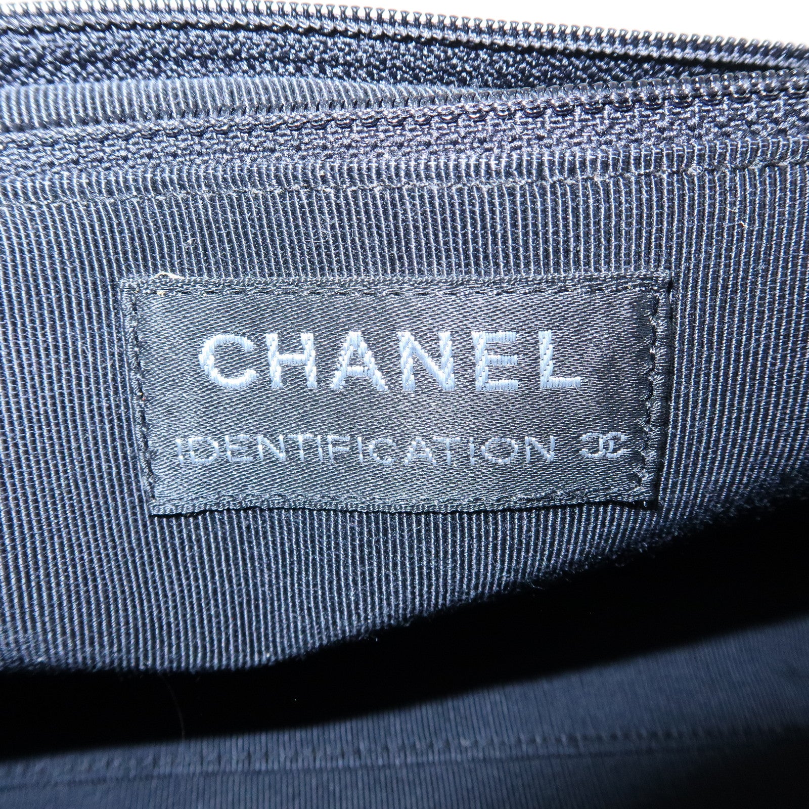 CHANEL Chanel 2.55 Suede Patchwork Chain Shoulder Bag Gray Brown