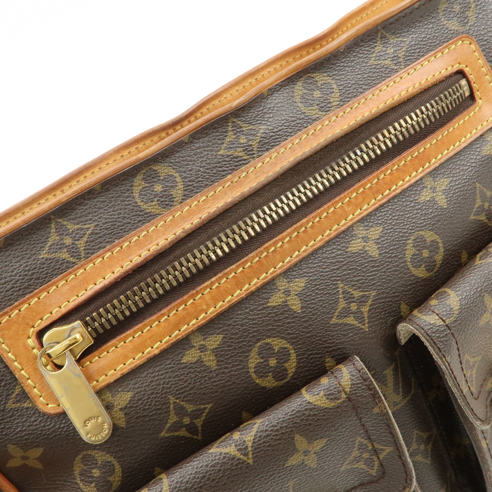 Louis Vuitton Monogram Hudson GM Shoulder Bag Brown M40045 Used