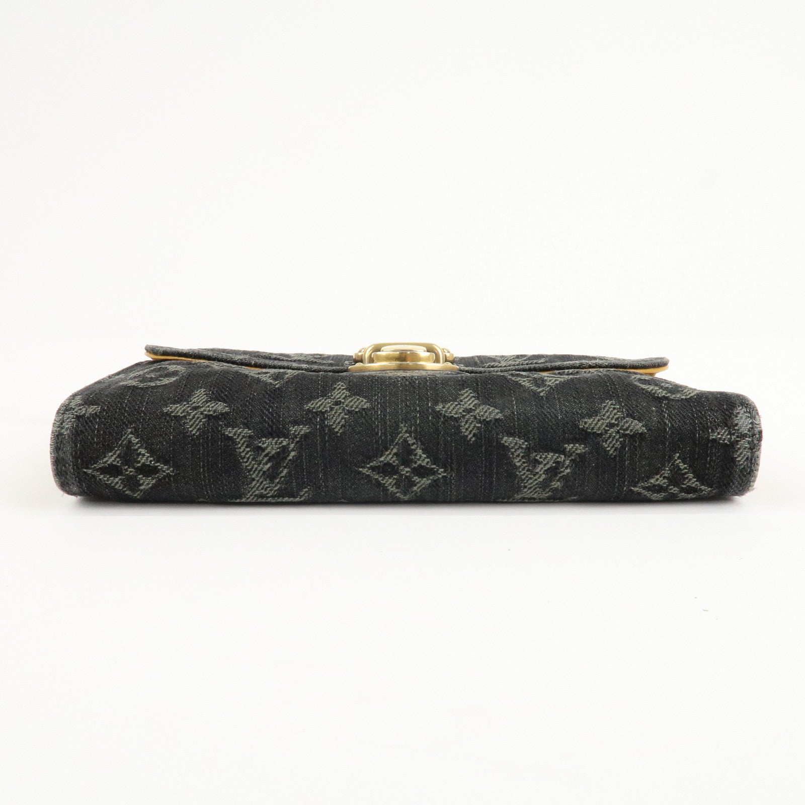 Louis Vuitton Monogram Denim Portefeuille Amelia Noir M95512