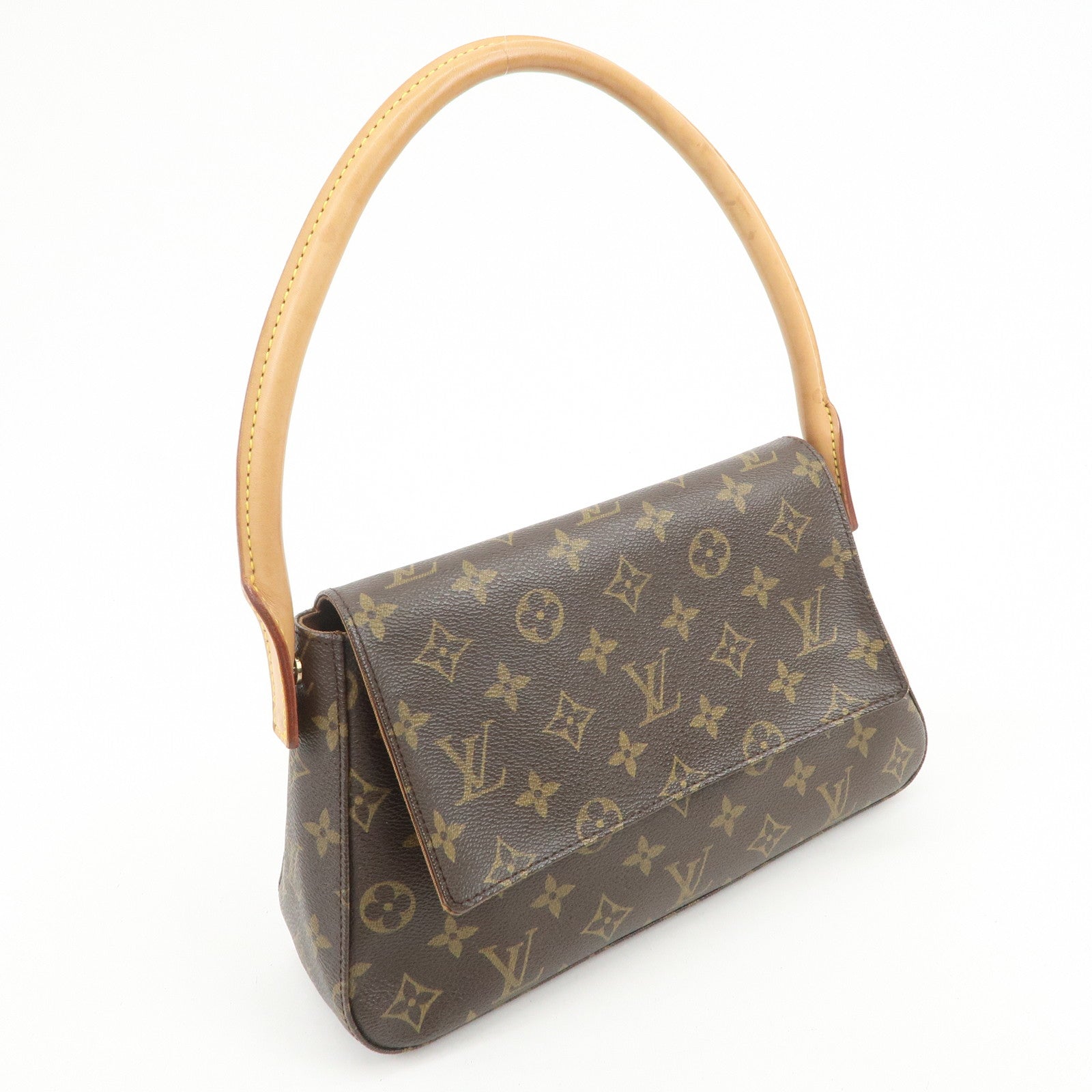 Louis Vuitton Monogram Mini Looping Shoulder Bag Brown M51147