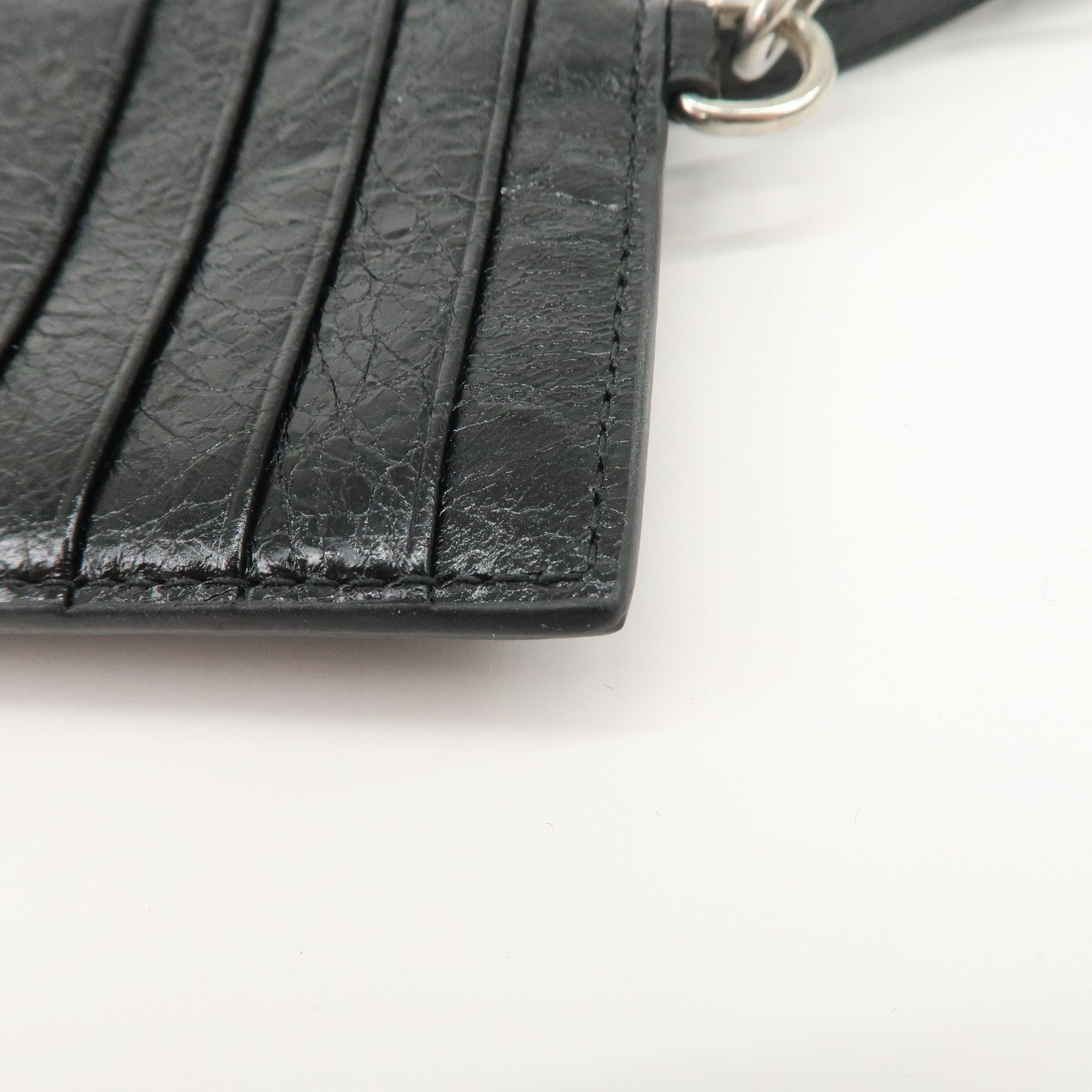 BALENCIAGA Le Cagole Leather Card Holder Fragment Case 764324
