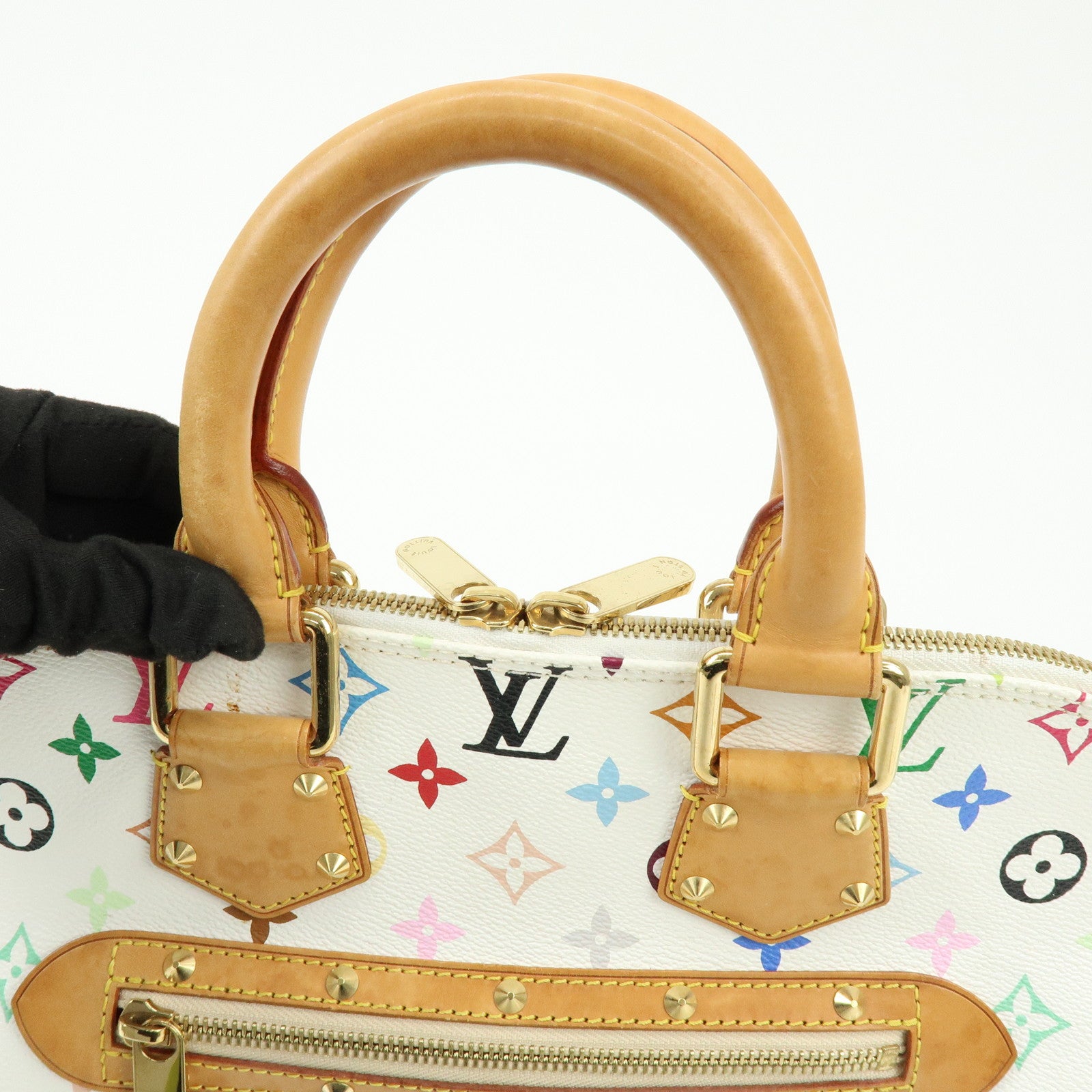 Louis Vuitton Monogram Multicolor Alma PM Hand Bag Blanc M92647