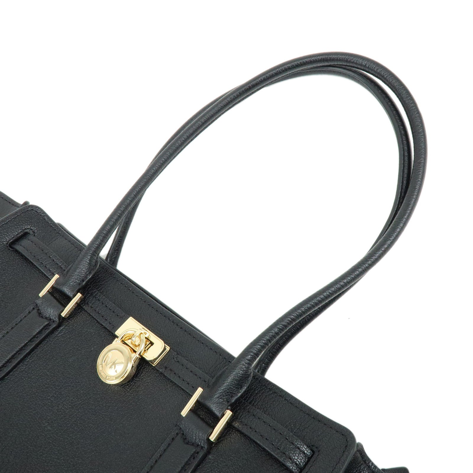 MICHAEL KORS Hamilton Modern Leather Shoulder Bag Black
