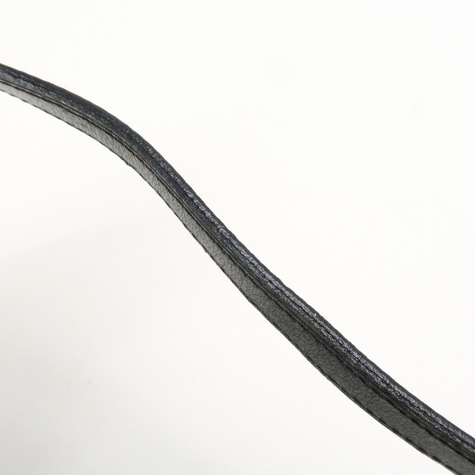 Ferragamo Nylon Leather Mini Hand Bag Shoulder Bag Animal Black