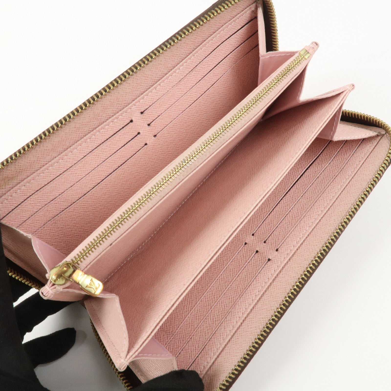 Louis Vuitton Monogram Zippy Long Wallet Rose Ballerine M41894