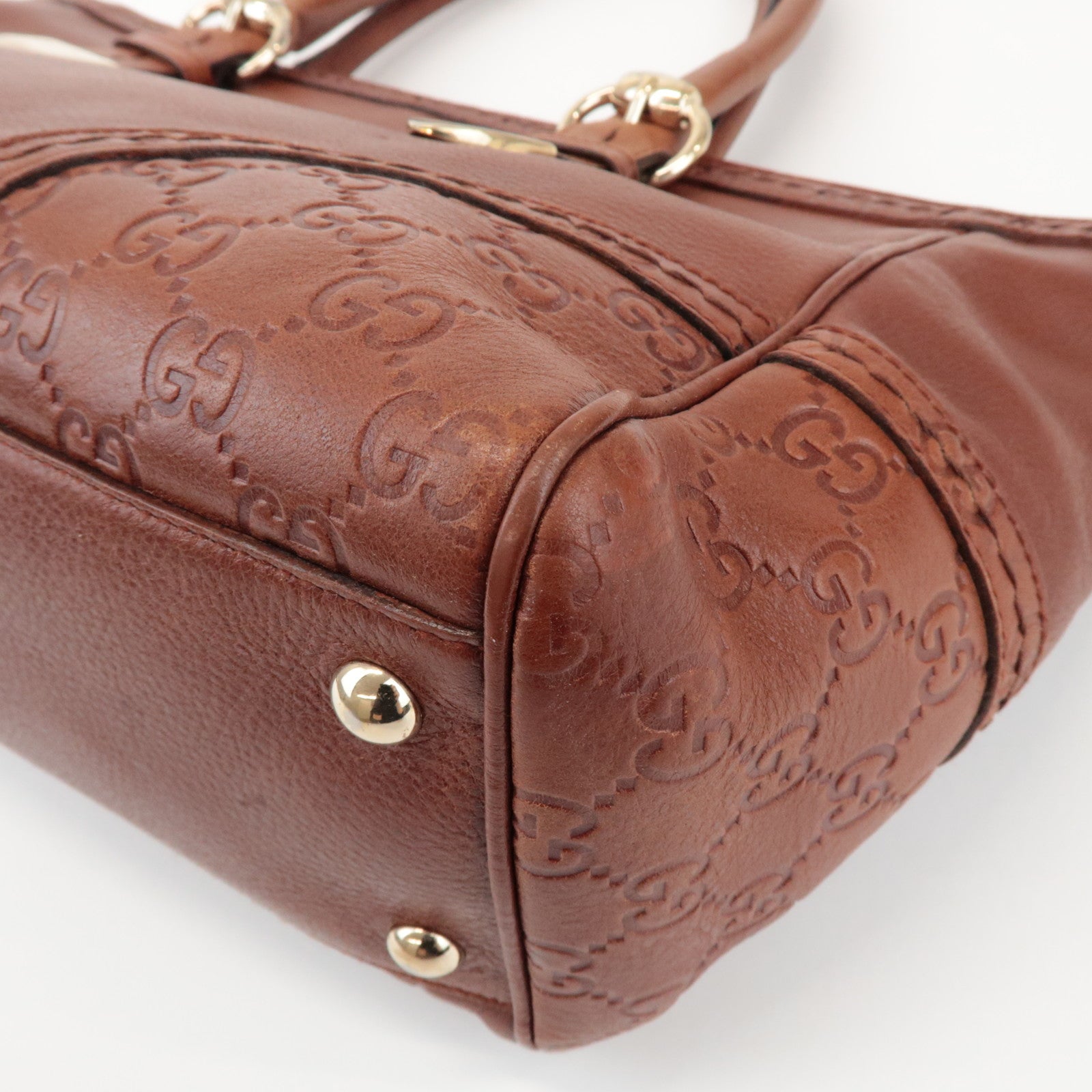 GUCCI Guccissima Leather Tote Bag Hand Bag Brown 181511