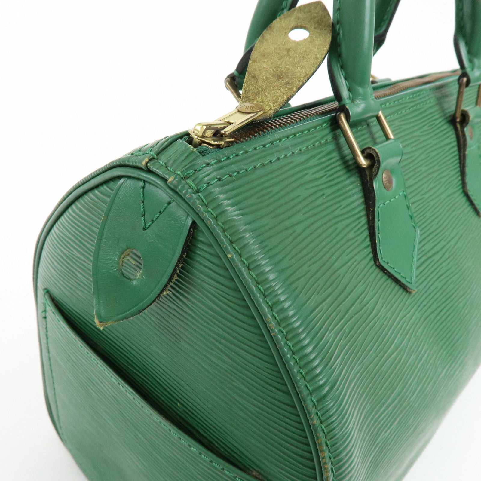 Louis Vuitton Epi Speedy 25 Hand Bag Boston Bag Borneo Green M43014