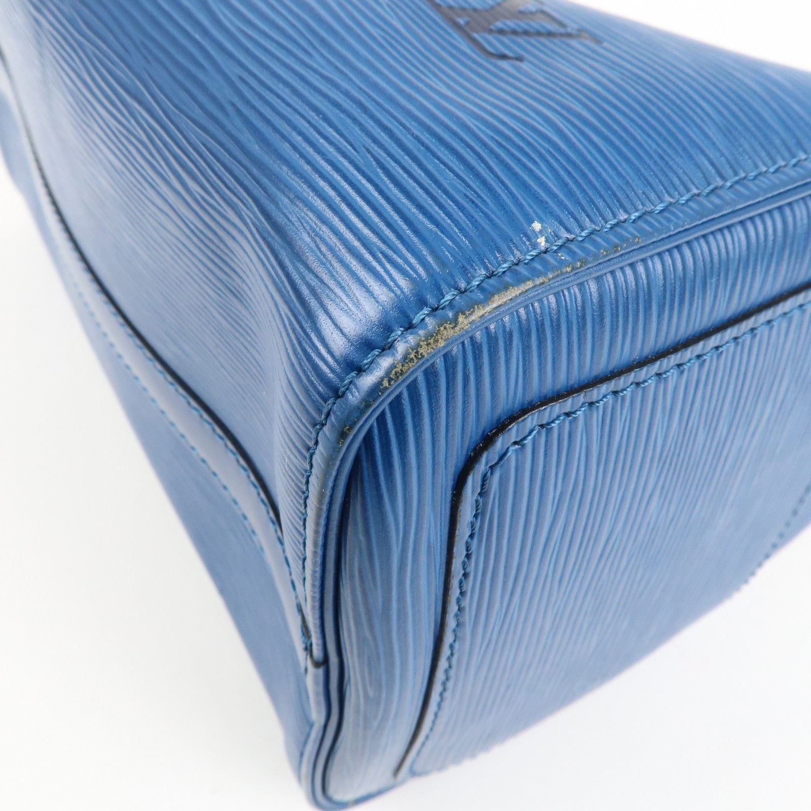 Louis Vuitton Epi Speedy 25 Hand Bag Boston Bag Blue M43015 Used