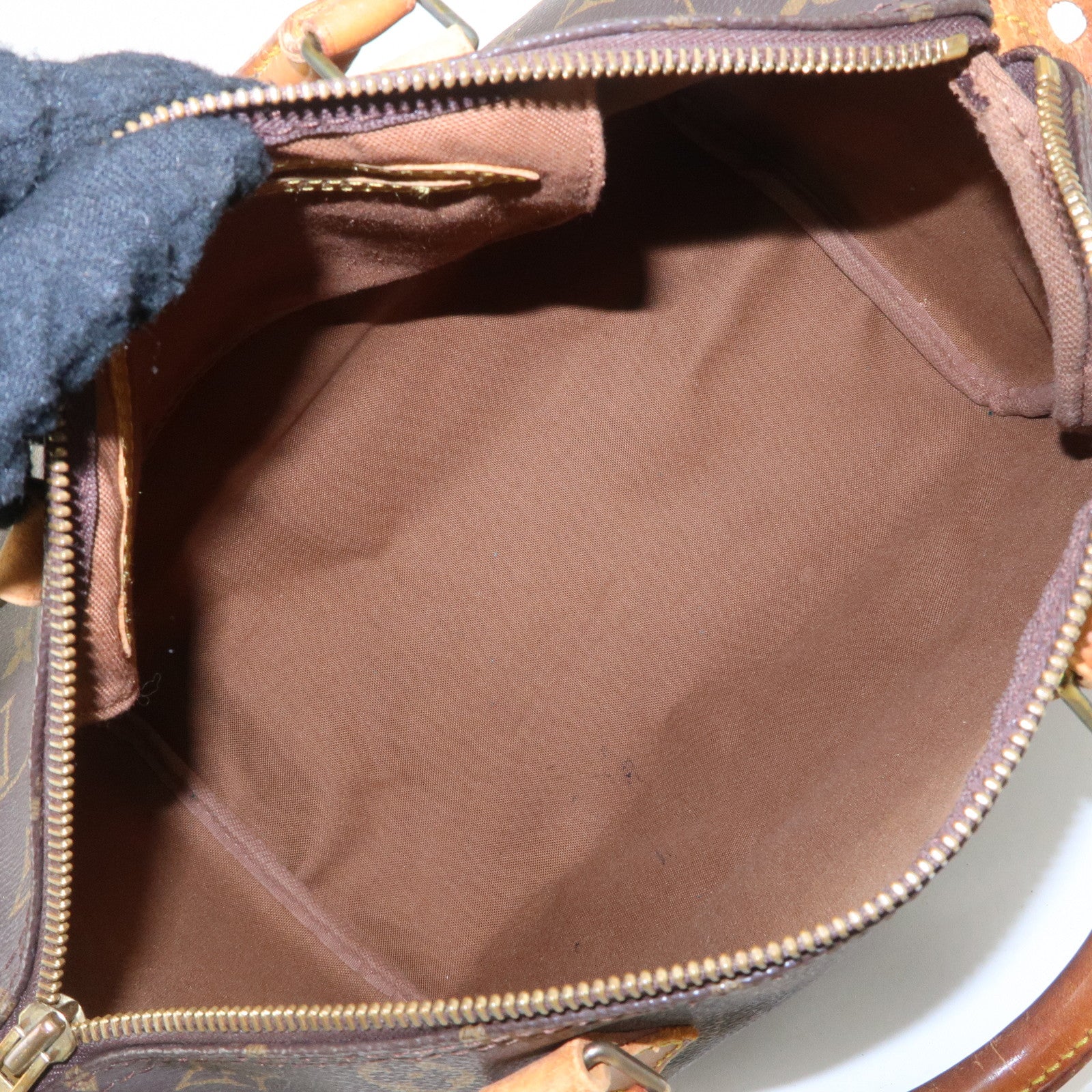 Louis Vuitton Monogram Speedy 30 Hand Bag Boston Bag Brown M41526 Used