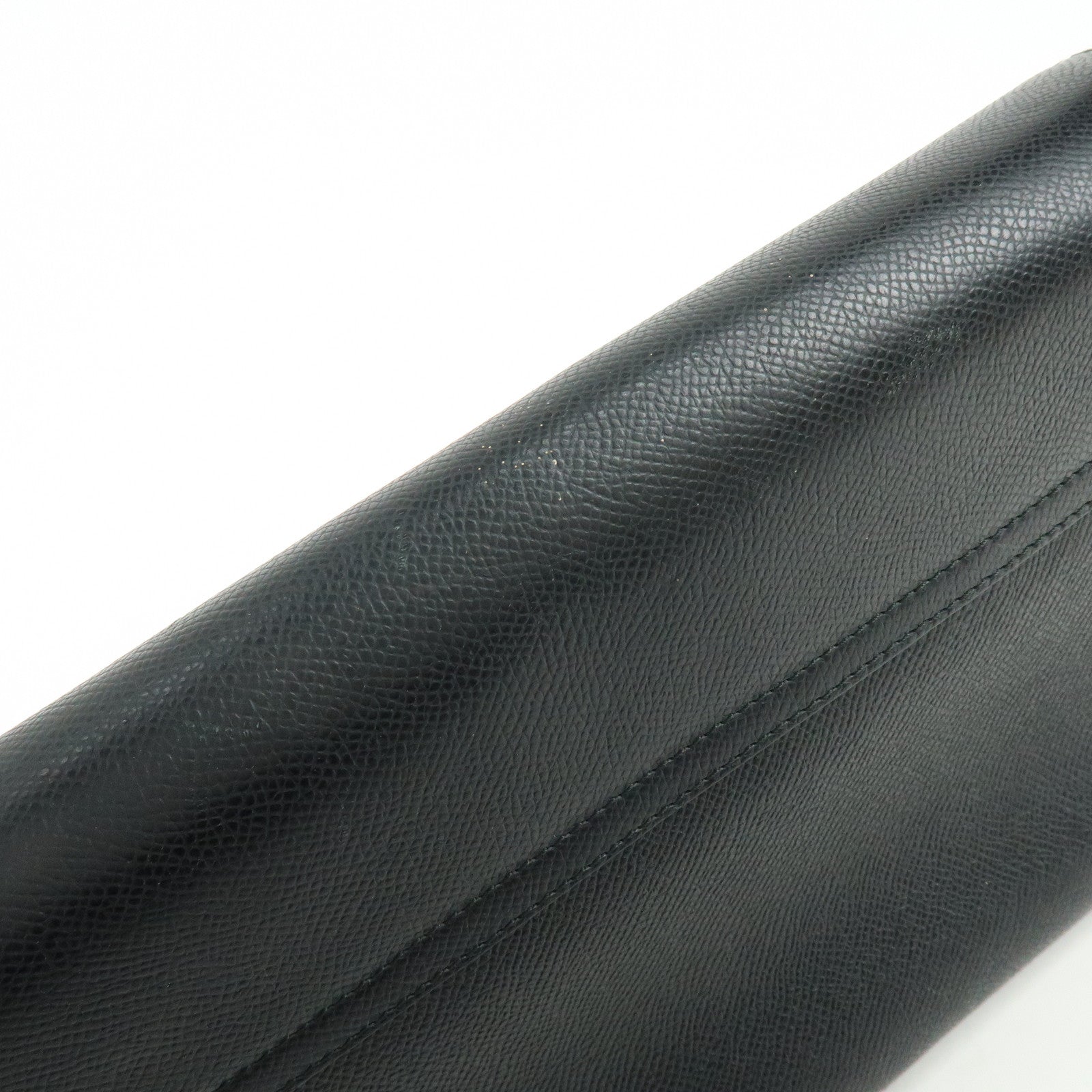 Ferragamo Leather Shoulder Bag Hand Bag Black