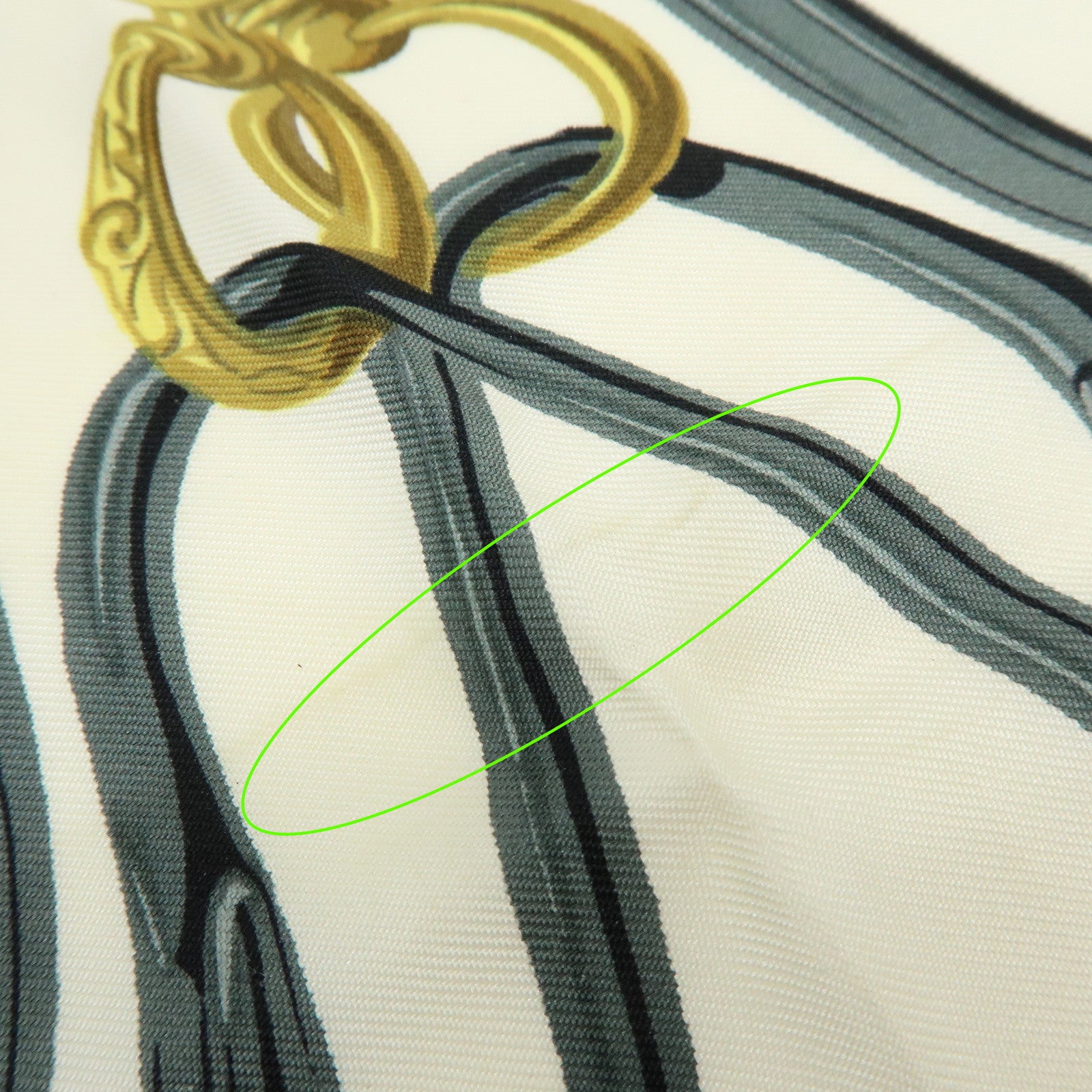 HERMES Carre 90 Silk 100% BRIDES DE GALA Scarf Light Pink White