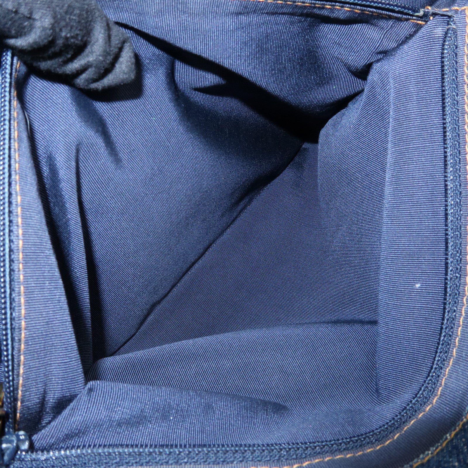 CHANEL COCO Mark Denim Tote Bag Shoulder Bag Blue
