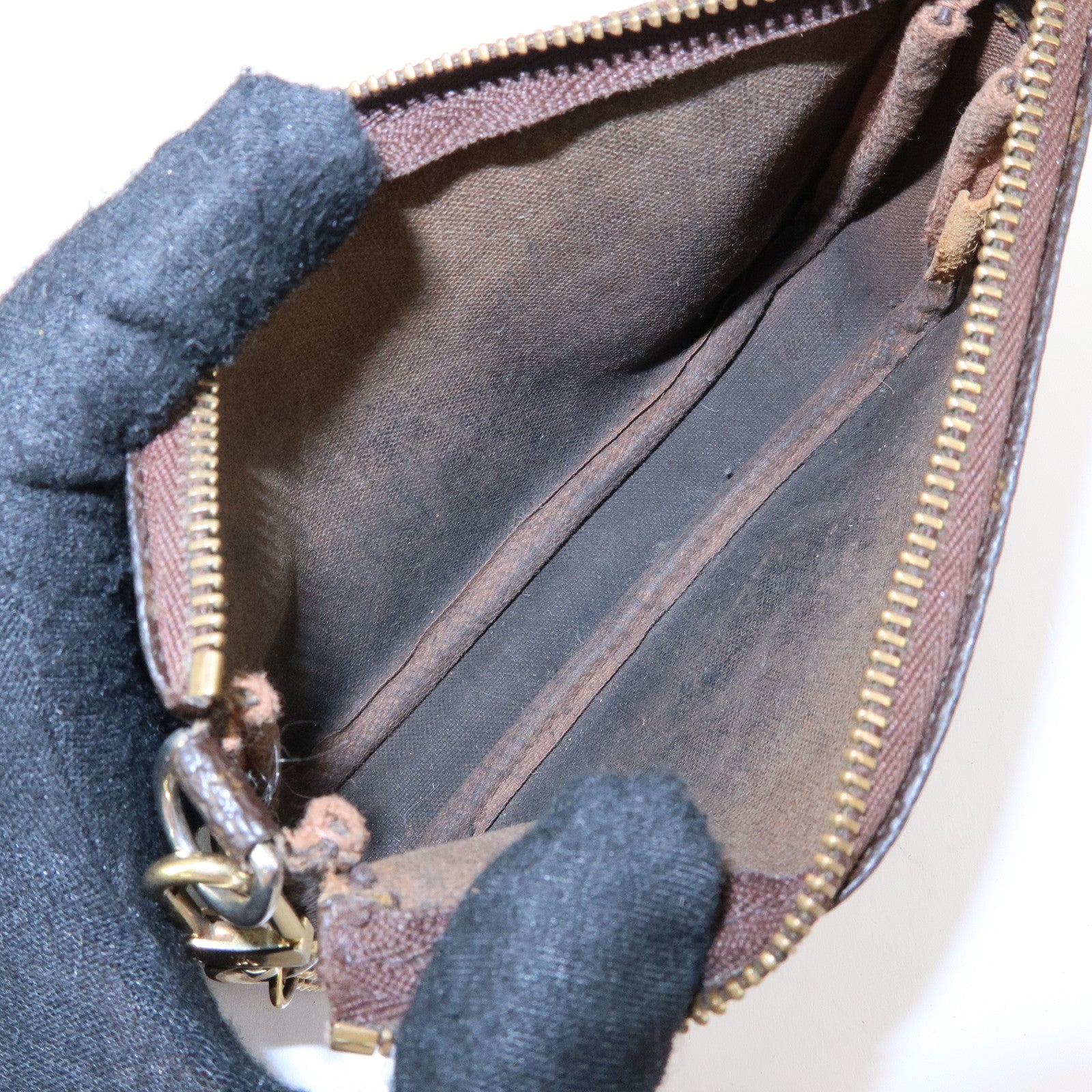 Louis Vuitton Monogram Mini Pochette Accessoires Hand Bag M58009