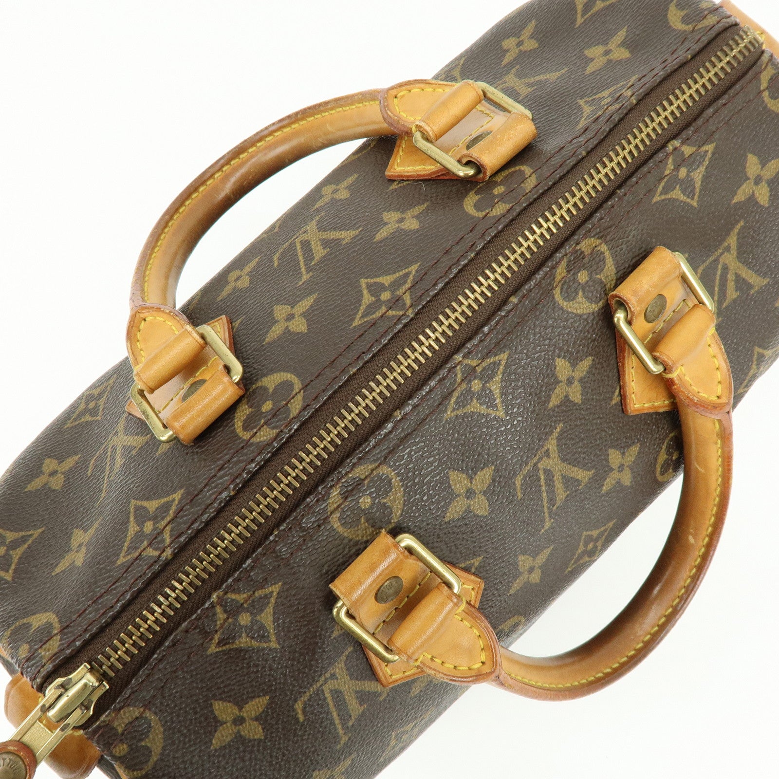 Louis Vuitton Monogram Speedy 25 Boston Bag Hand Bag Brown M41528
