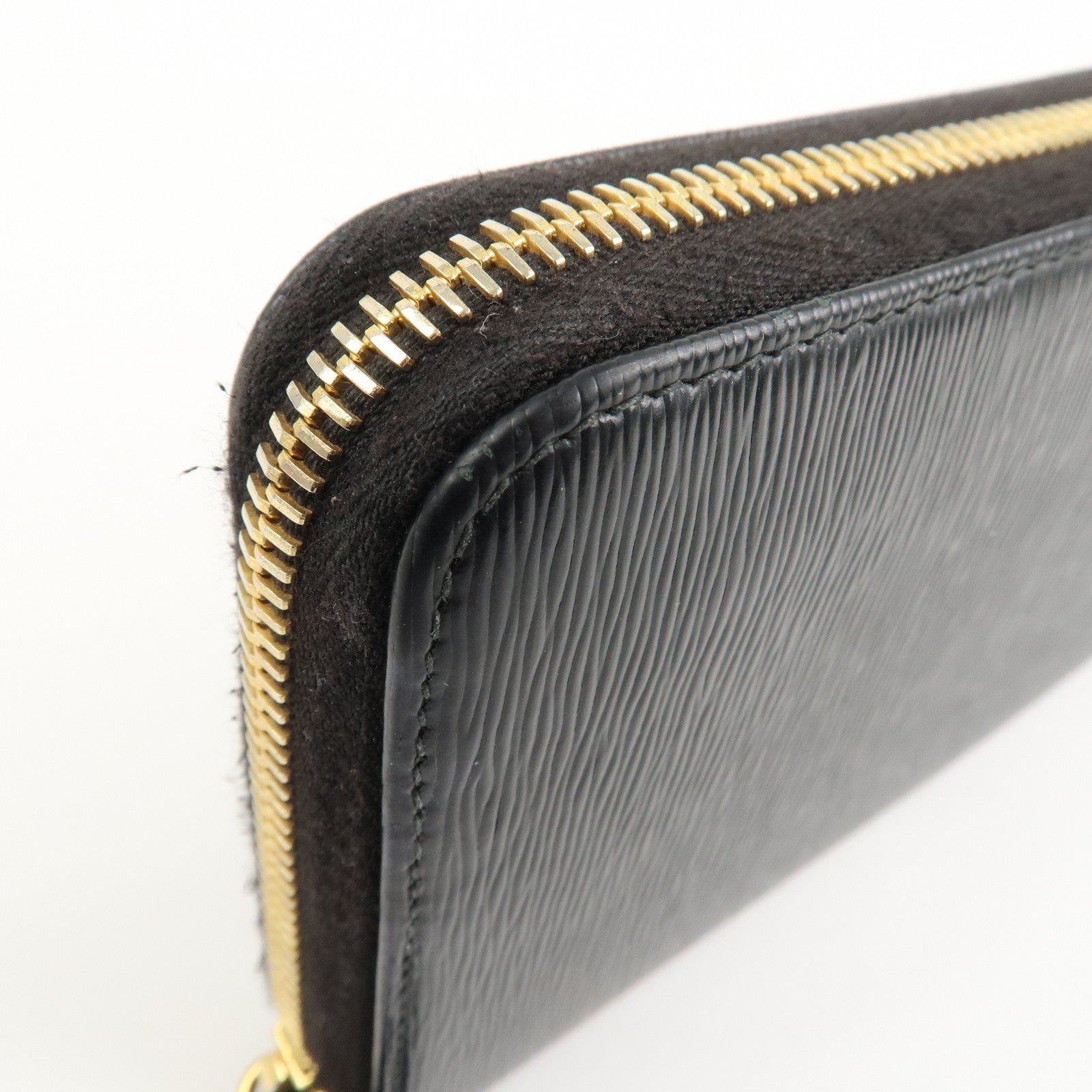 PRADA Vitello Move Leather Round Zippy Wallet Black 1ML506 Used