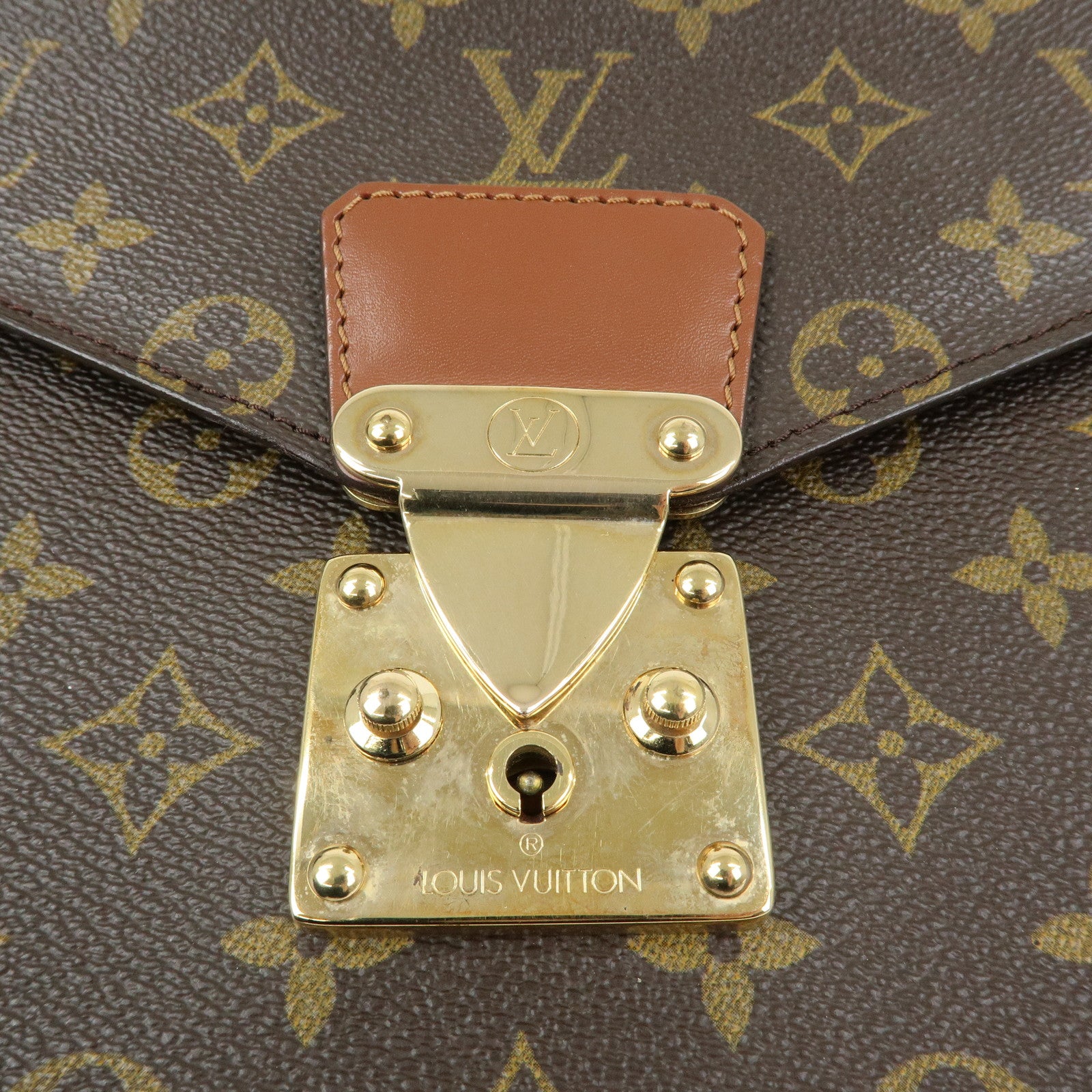 Louis Vuitton Monogram Concorde Hand Bag Brown M51190