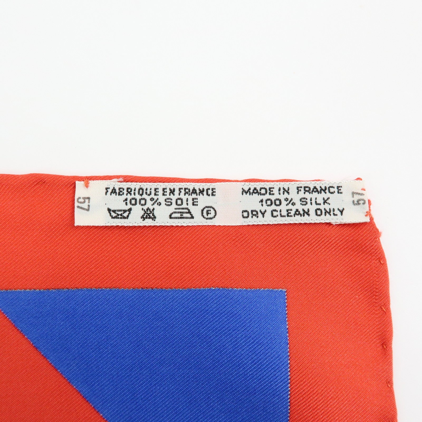 HERMES Carre 90 Silk 100% Scarf RAFALES Ship Print Blue Red