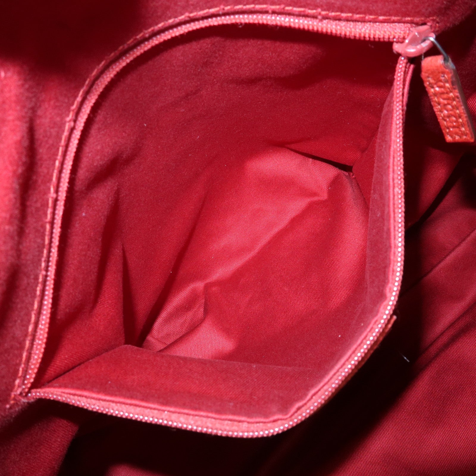GUCCI GG Canvas Leather Tote Bag Hand Bag Shoulder Bag Red 113017