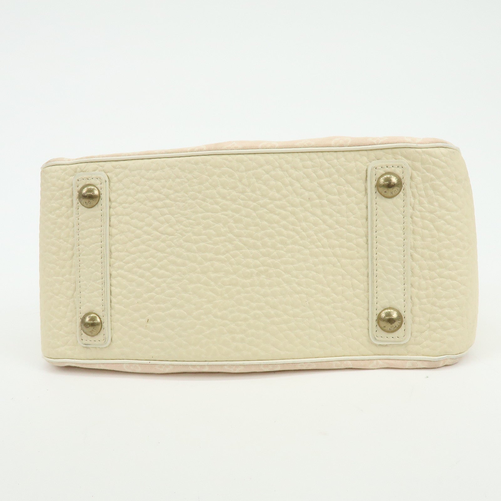 Louis Vuitton Monogram Mini Lin Trapes PM Hand Bag Rose M40062