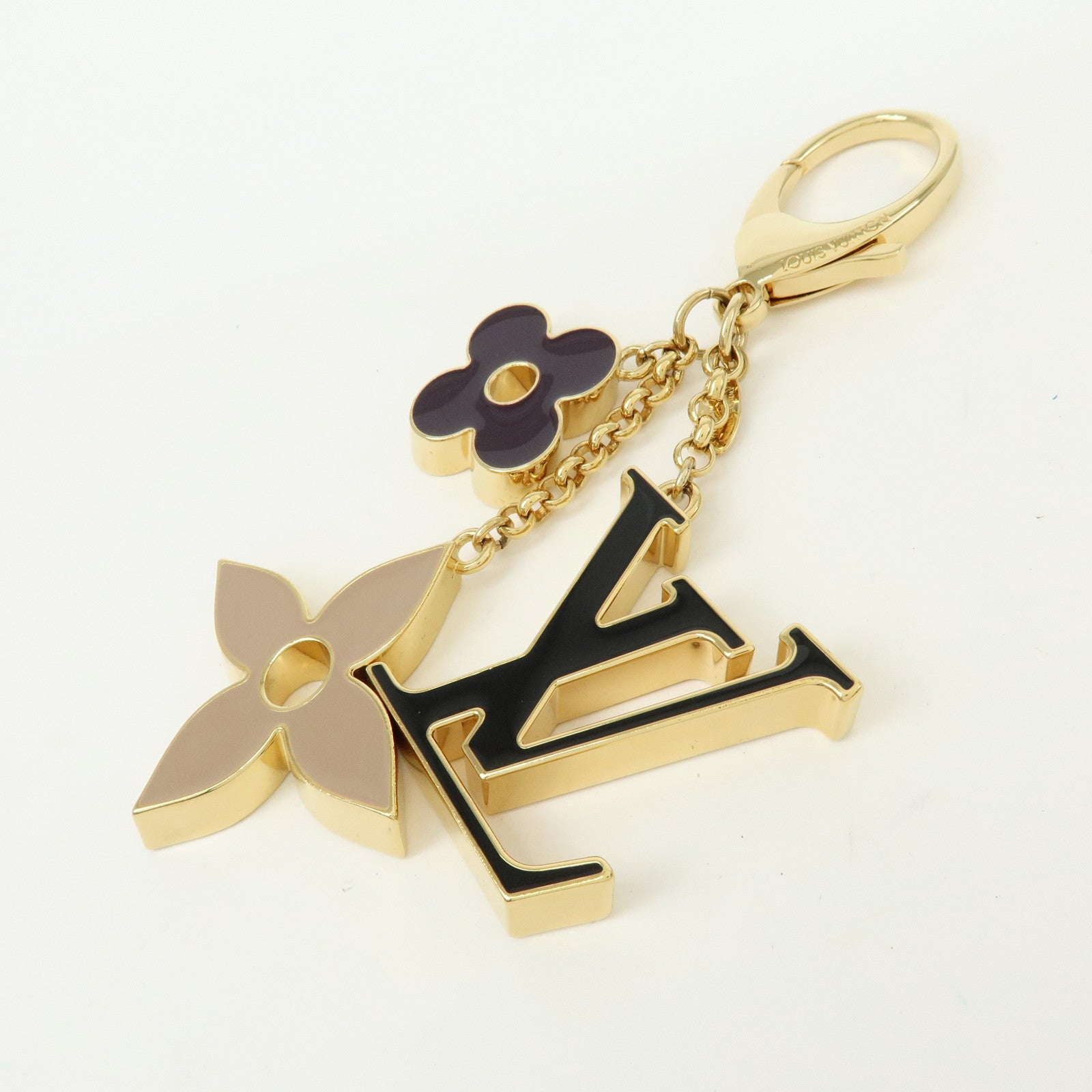 Louis Vuitton Fleur de Monogram Key Chain Bag Charm M67119