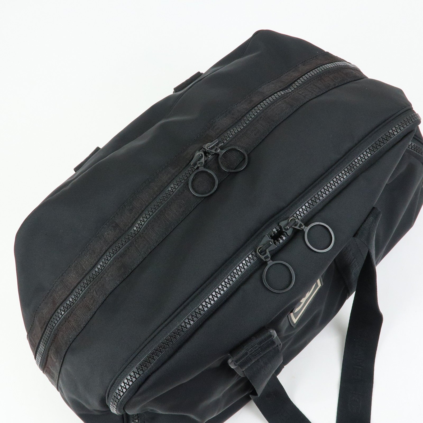 CHANEL COCO Mark Sport Line Nylon Boston Bag Shoulder Bag Black