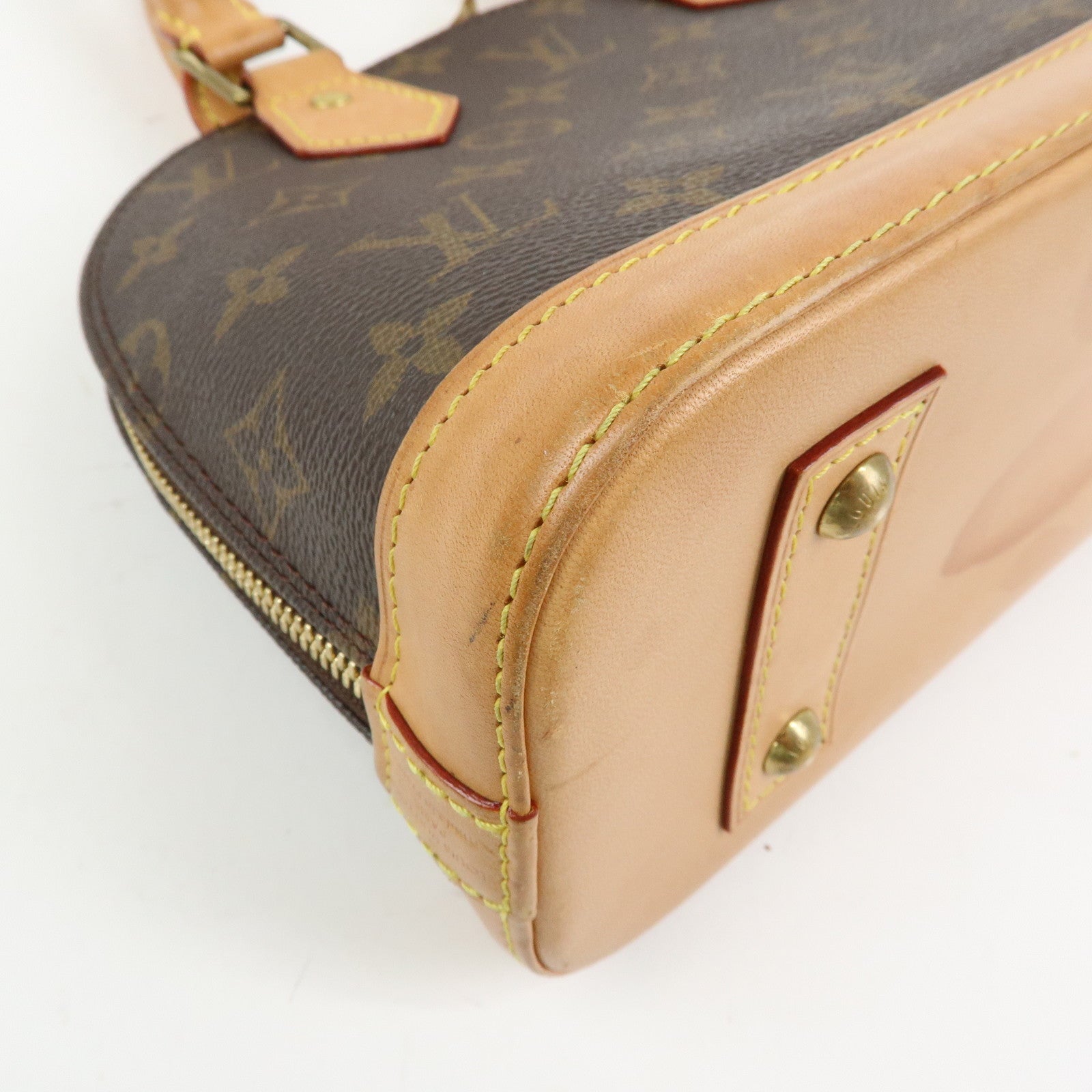 Louis Vuitton Monogram Alma BB 2Way Bag New Style Brown M46990