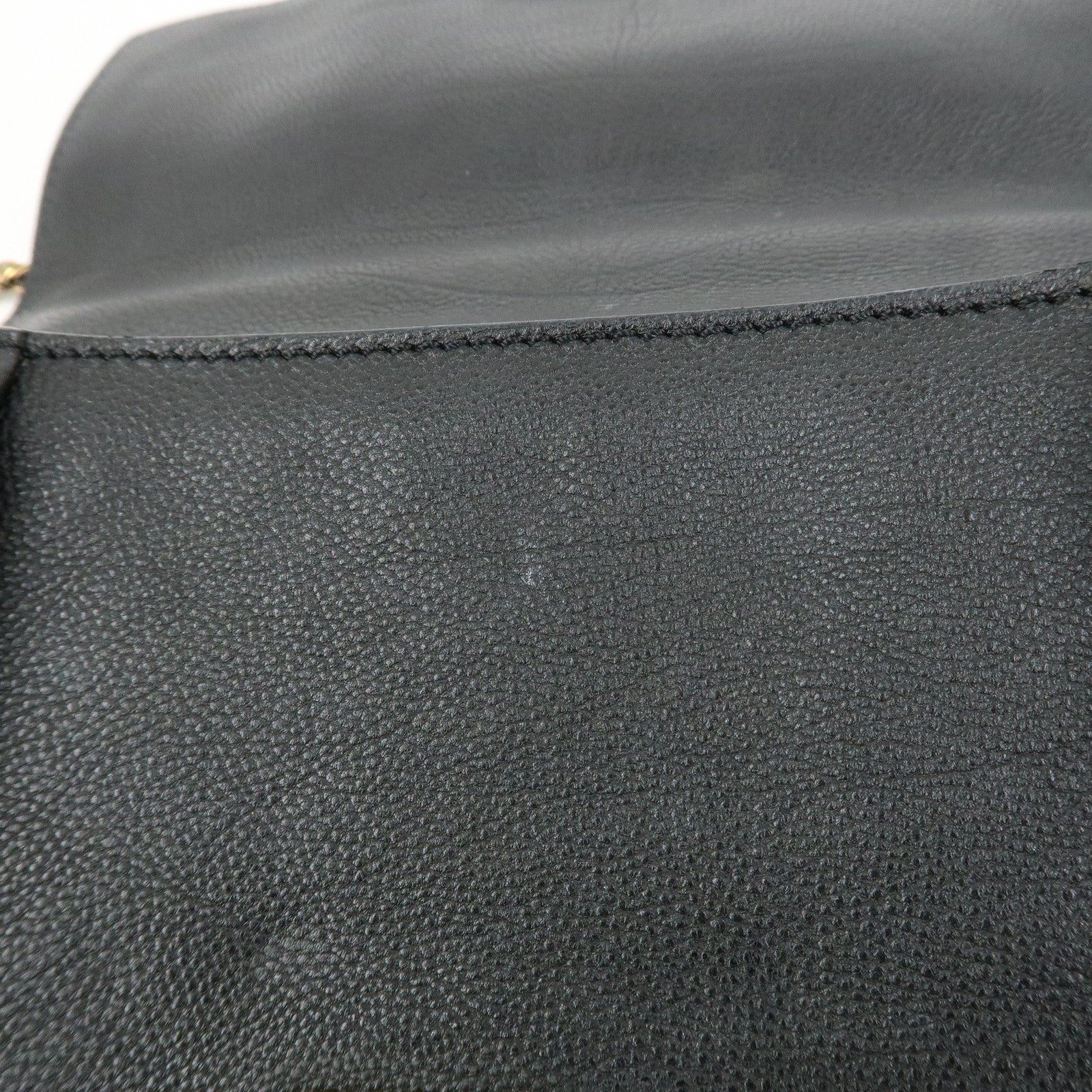 Chloe Elsie Leather Chain Shoulder Bag Hand Bag Black