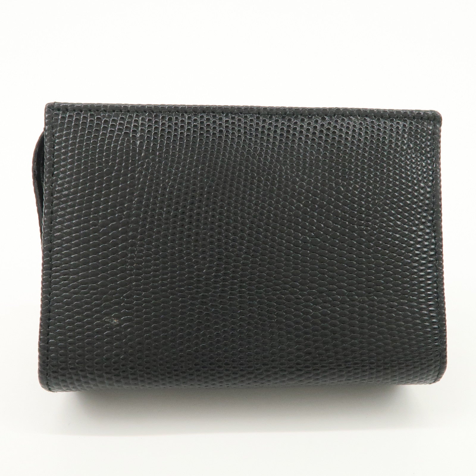 Ferragamo Vara Ribbon Leather Pouch Black