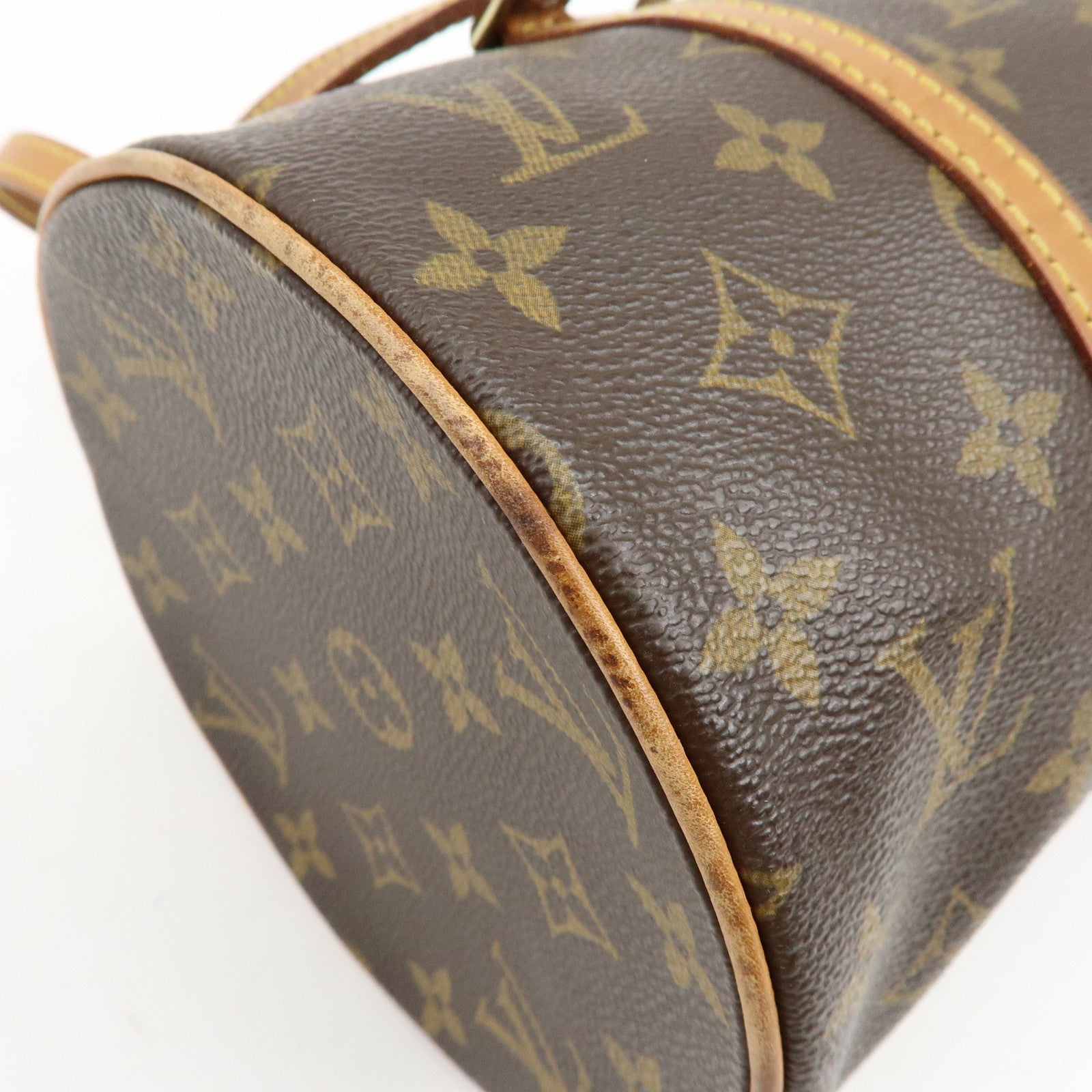 Louis Vuitton Monogram Papillon 30 Hand Bag Brown M51385