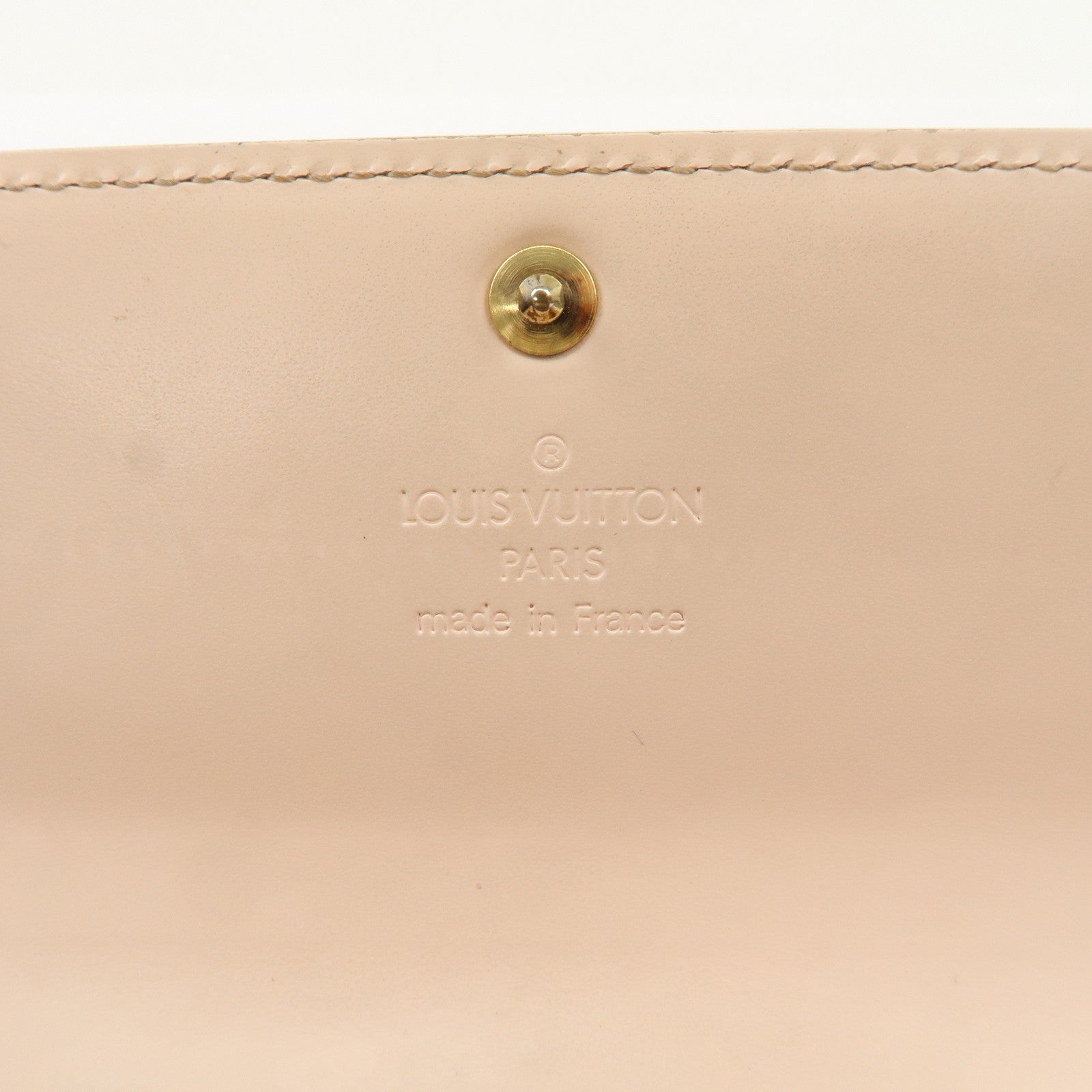 Louis Vuitton Monogram Vernis Set of 2 Long Wallet Red Pink Used