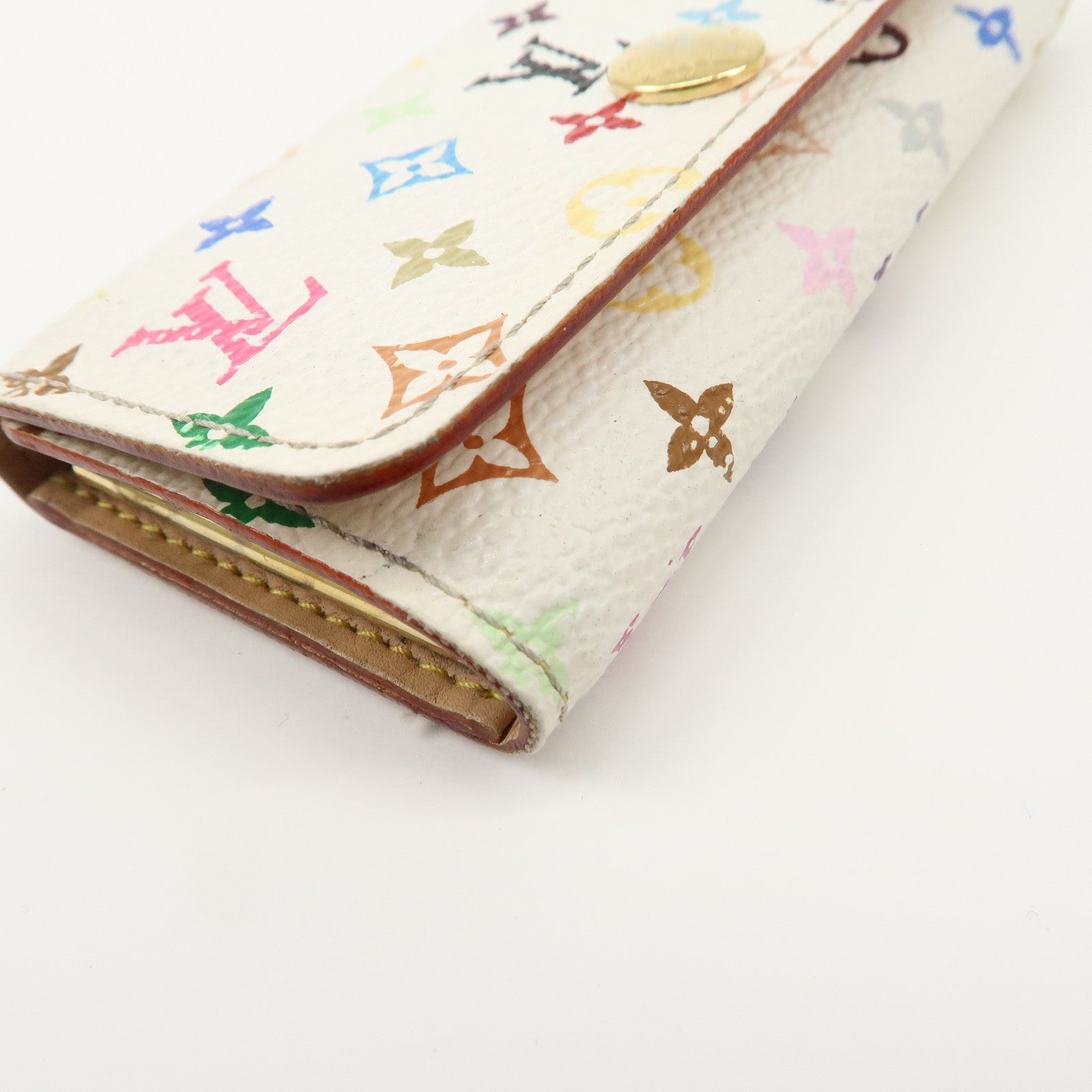 Louis Vuitton Monogram Multicolor Multiclés 4 Key Case Blanc M60043 Used