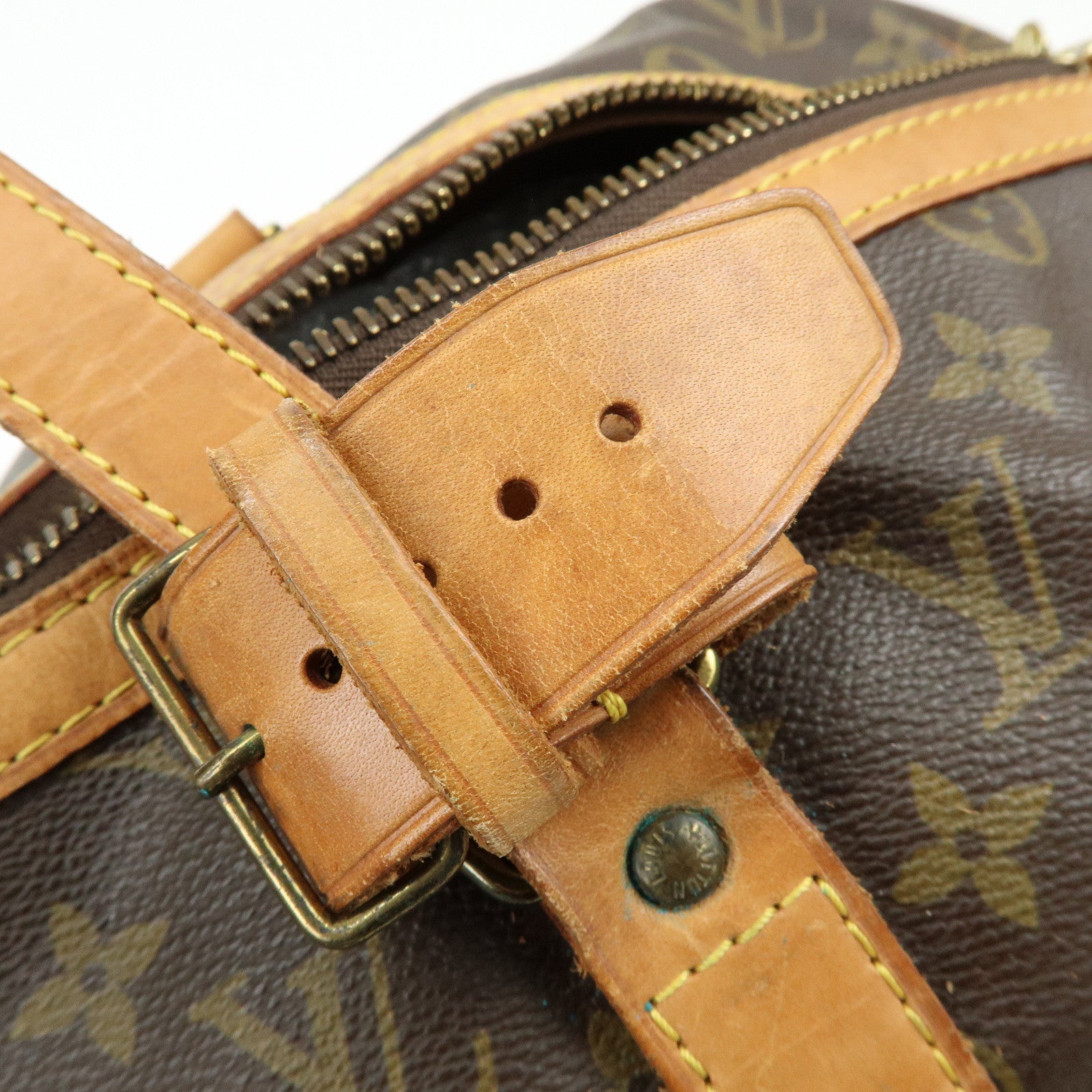 Louis Vuitton Monogram Sac Souple 45 Boston Bag Brown M41624