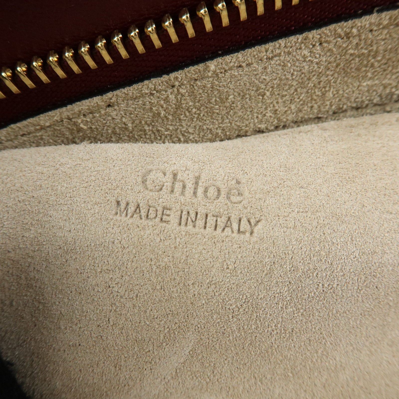 Chloe Pixie Leather Suede 2Way Bag Hand Bag Shoulder Bag Bordeaux
