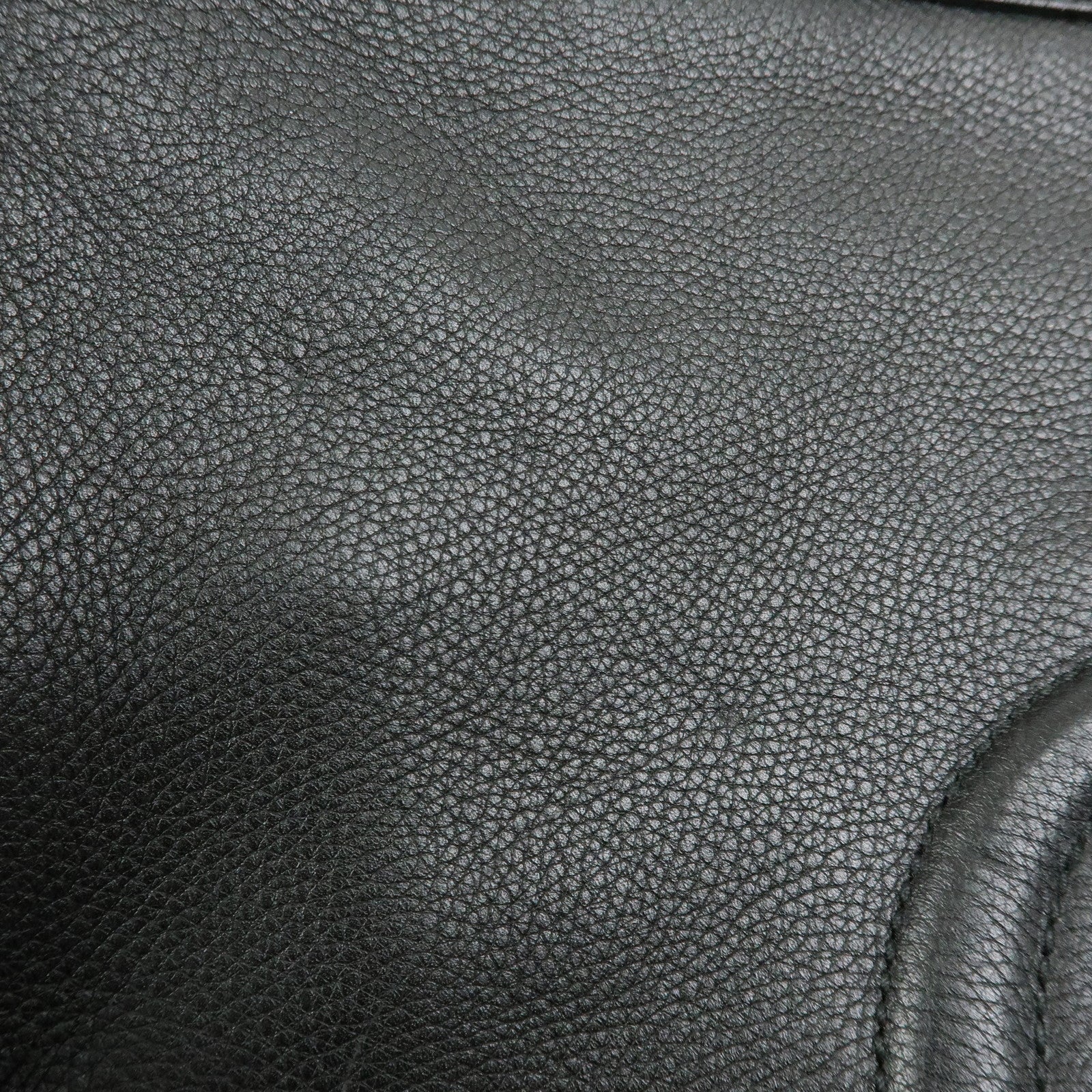 GUCCI SOHO Interlocking G Leather Shoulder Bag Black 308361