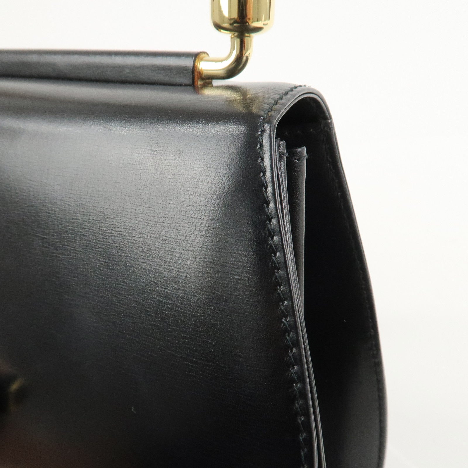 GUCCI Bamboo Leather 2Way Bag Hand Bag Shoulder Bag 000・46・0266