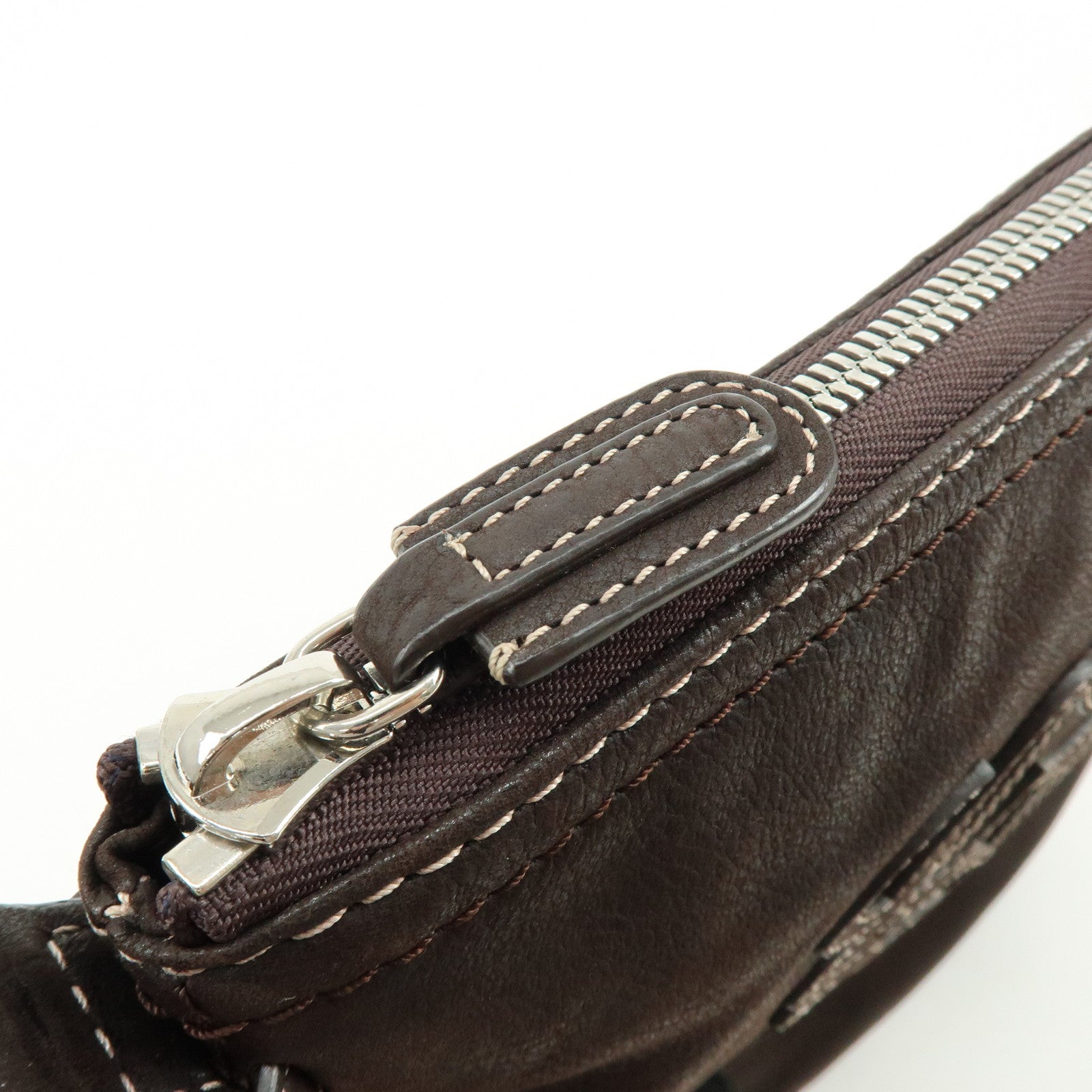 LOEWE Anagram Leather Shoulder Bag Crossbody Bag Brown