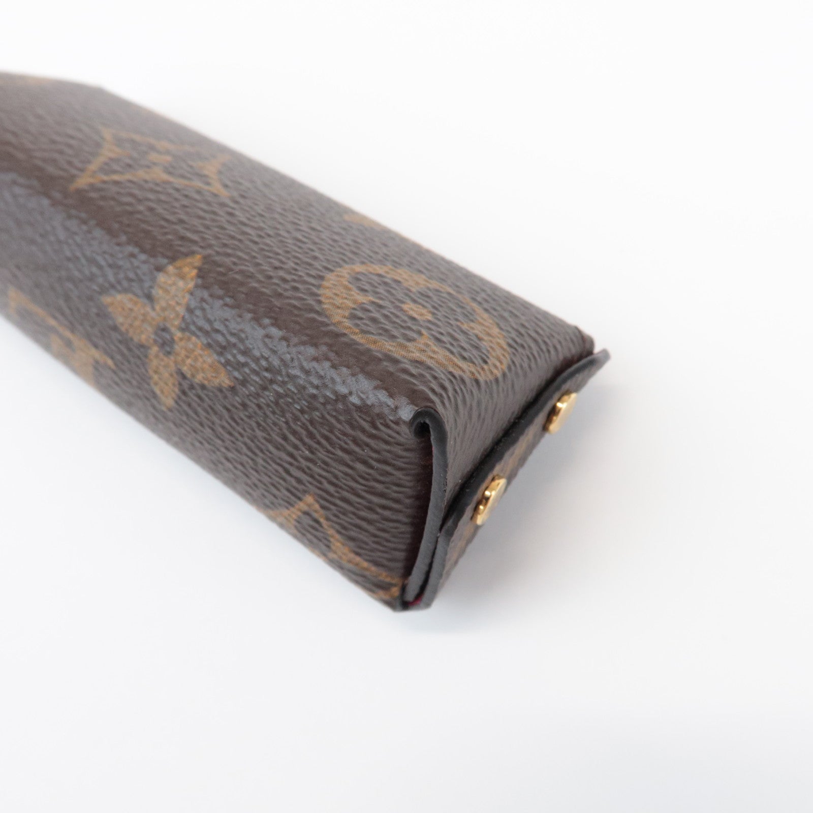 Louis Vuitton Monogram Pochette Rivette Lip Case Fushia M61473