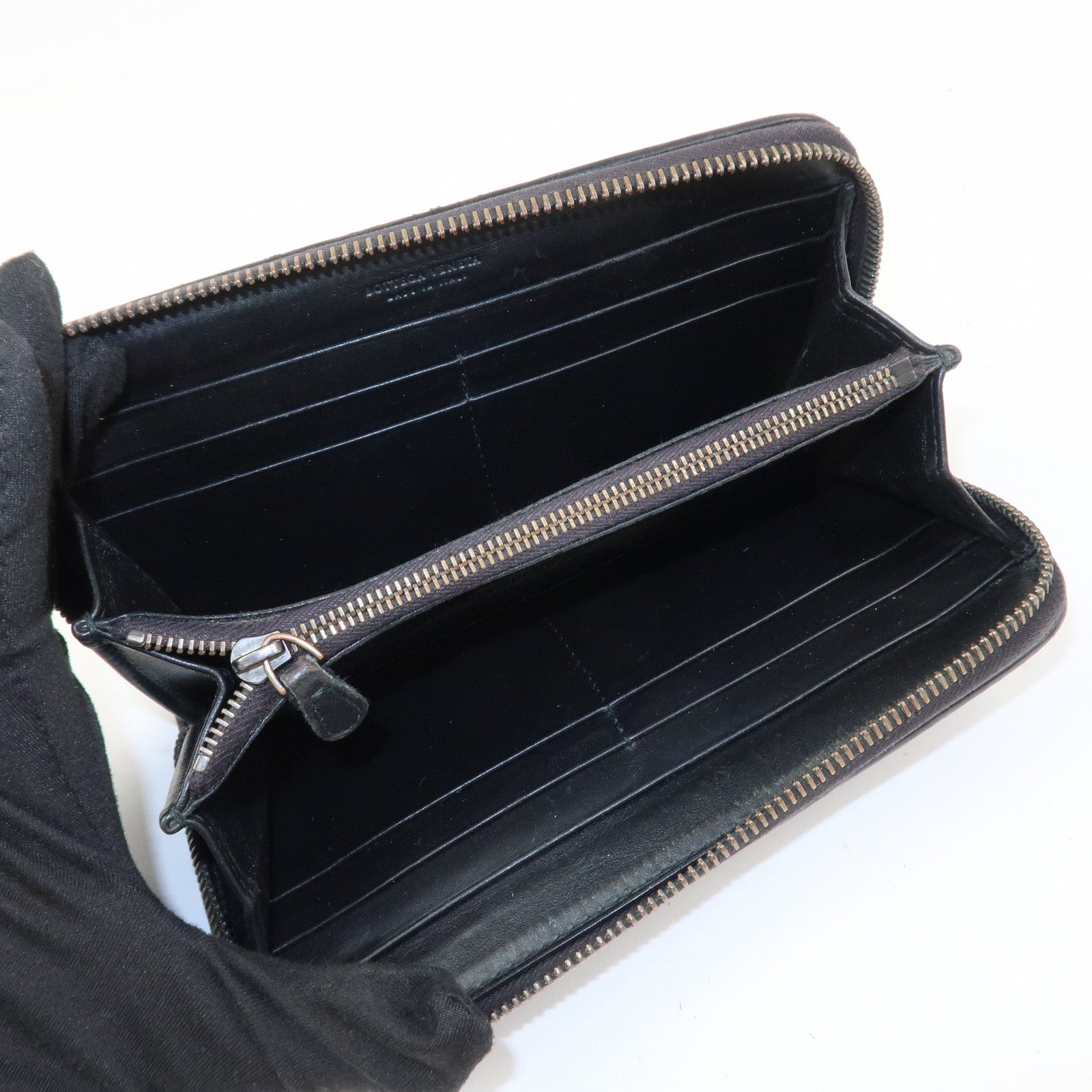 BOTTEGA VENETA Set Of 2 Intrecciato Leather Wallet 114076 150509