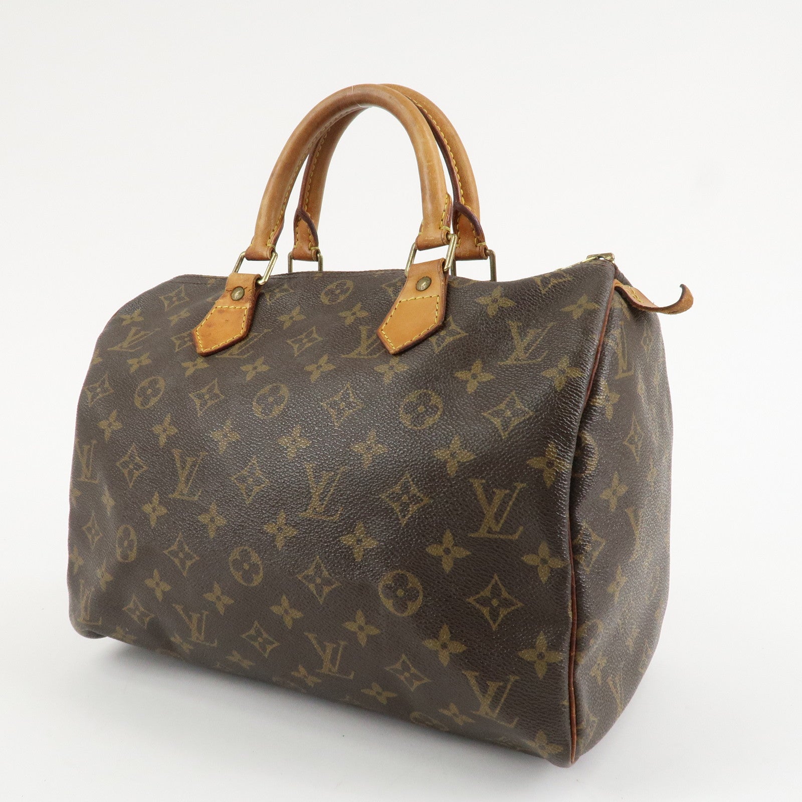 Louis Vuitton Monogram Speedy 30 Boston Bag Hand Bag M41526 Used
