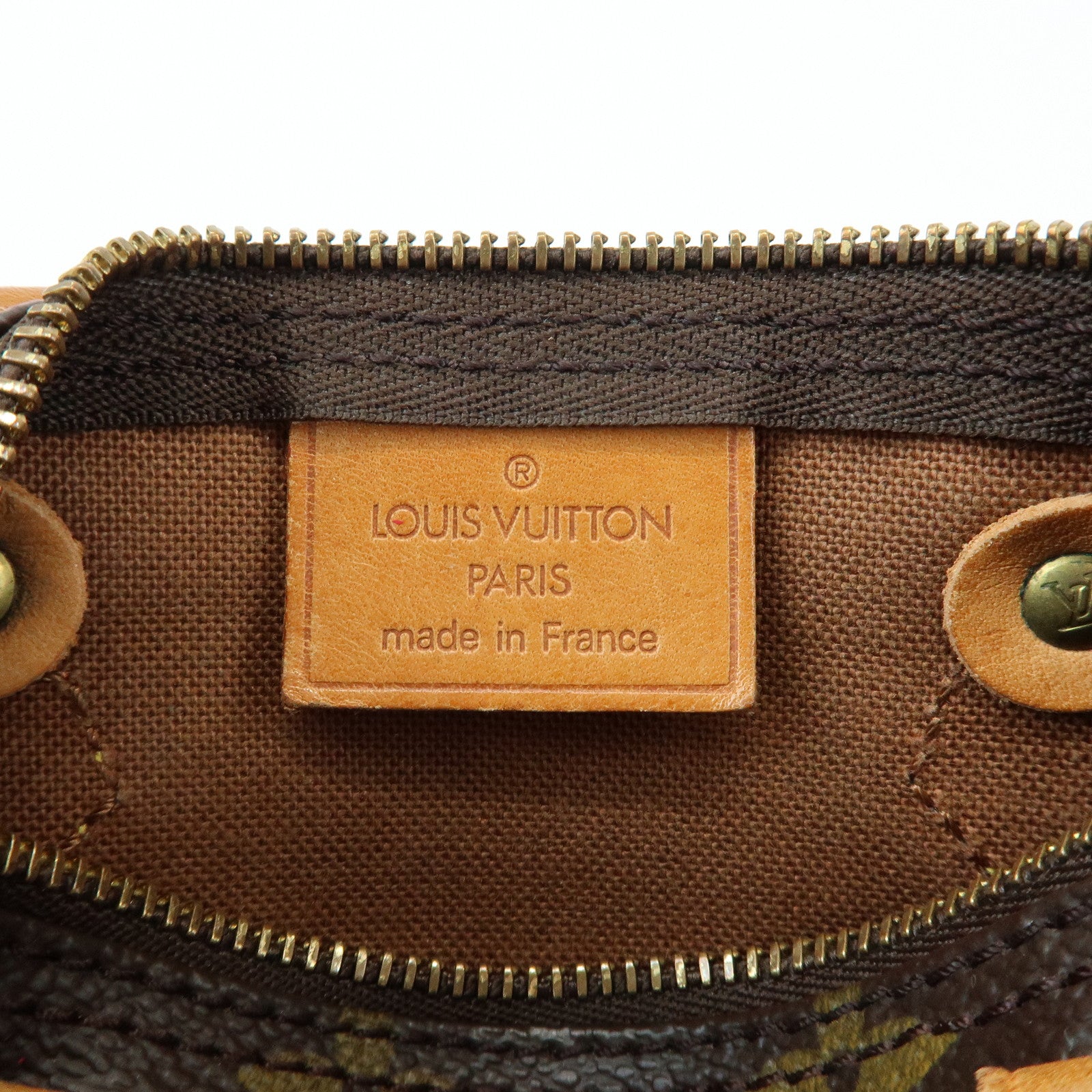 Louis Vuitton Monogram Mini Speedy Hand Shoulder Bag Brown M41534