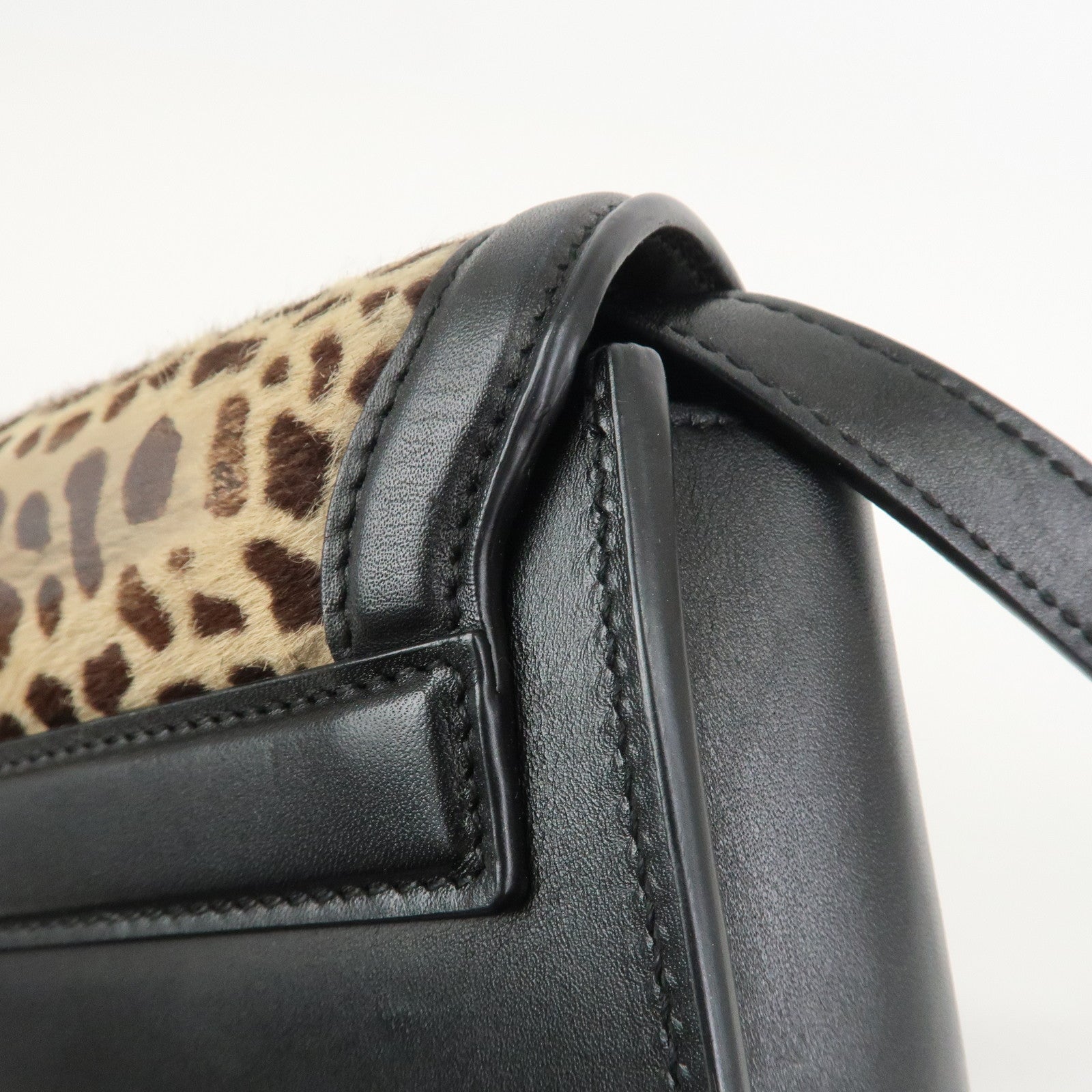 SAINT LAURENT PARIS Cassandre KaiaSmall Leopard Shoulder Bag 619740