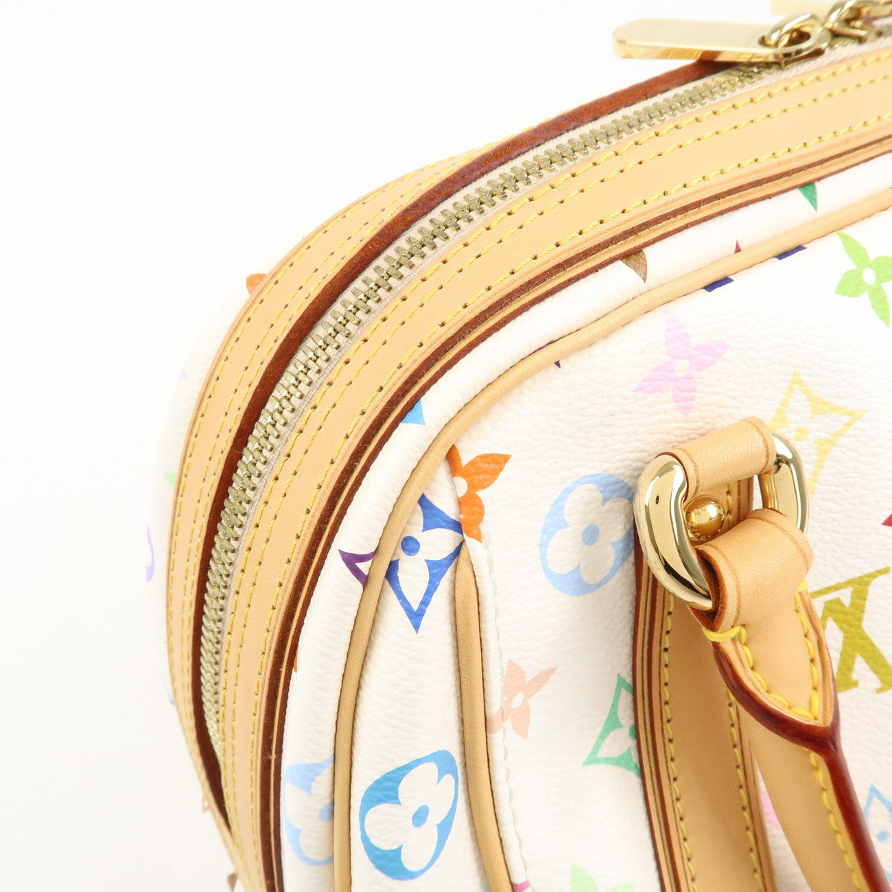 Louis Vuitton Monogram Multicolor Priscilla Hand Bag Blanc M40096
