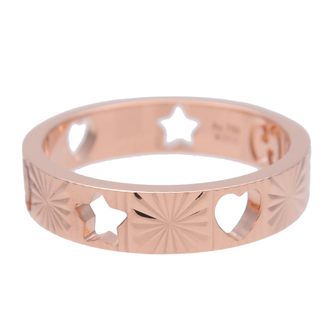 GUCCI Icon Amore Ring K18 750PG Rose Gold US4.5 EU49 HK10