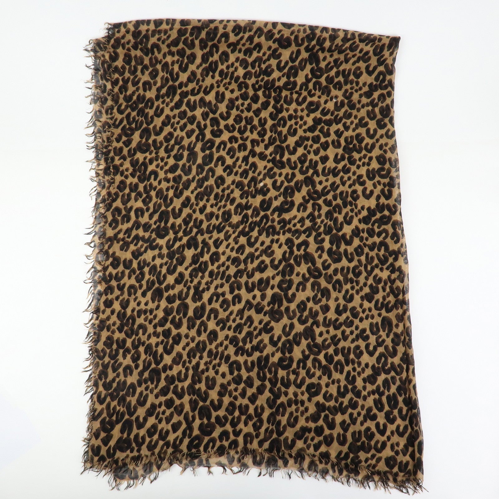Louis Vuitton Etole Cashmere Silk Scarf Leopard Brown M72215