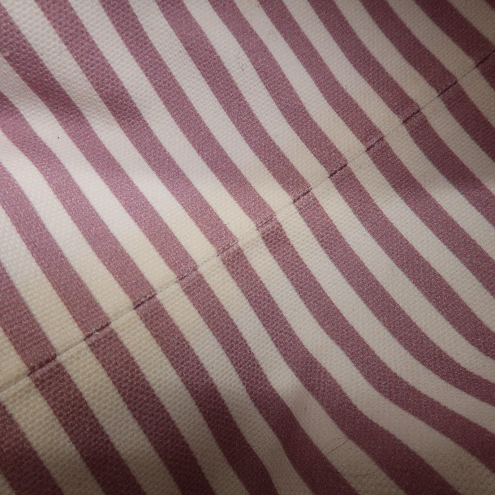 PRADA Logo Canapa Canvas Cosmetic Pouch Makeup Bag Pink 1NA693