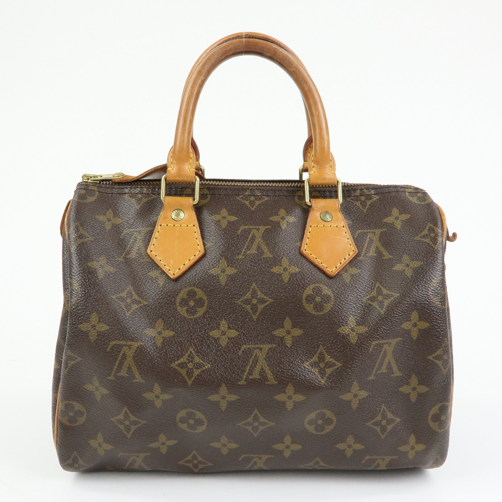 Louis Vuitton Monogram Speedy 25 Boston Bag Hand Bag Brown M41528